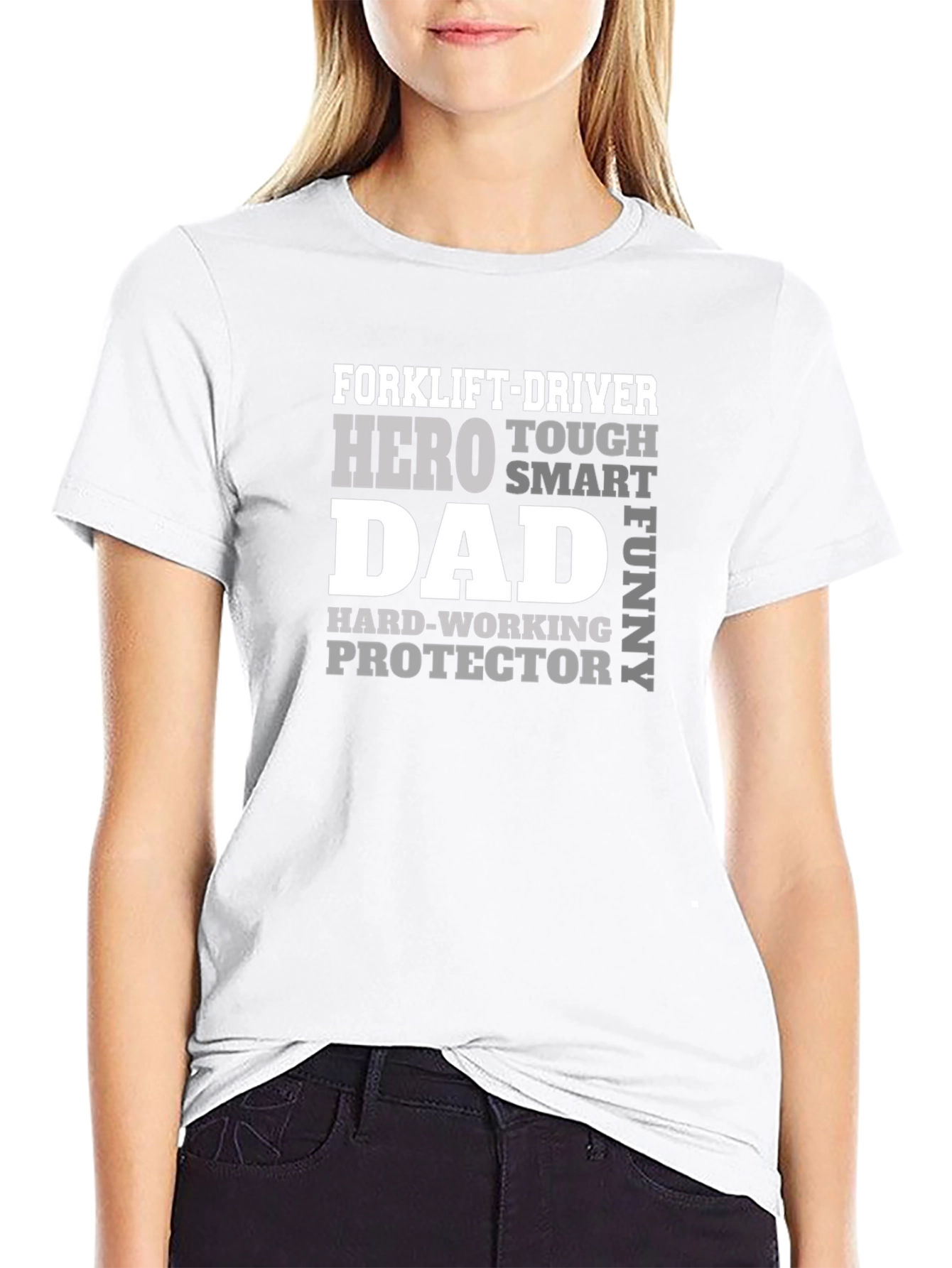 Forklift-Driver Hero Dad Funny T-Shirt