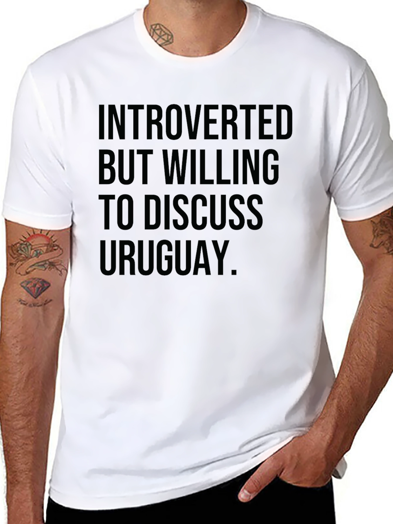 Introverted Uruguay T-Shirt - Soft Cotton Tee