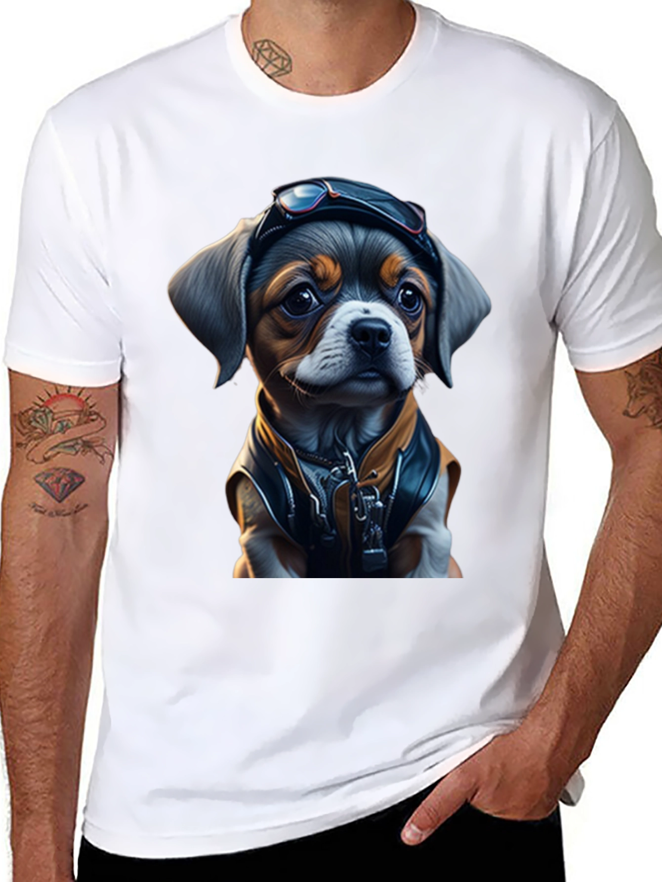 Cool Pup Tee: Pilot Dog Design