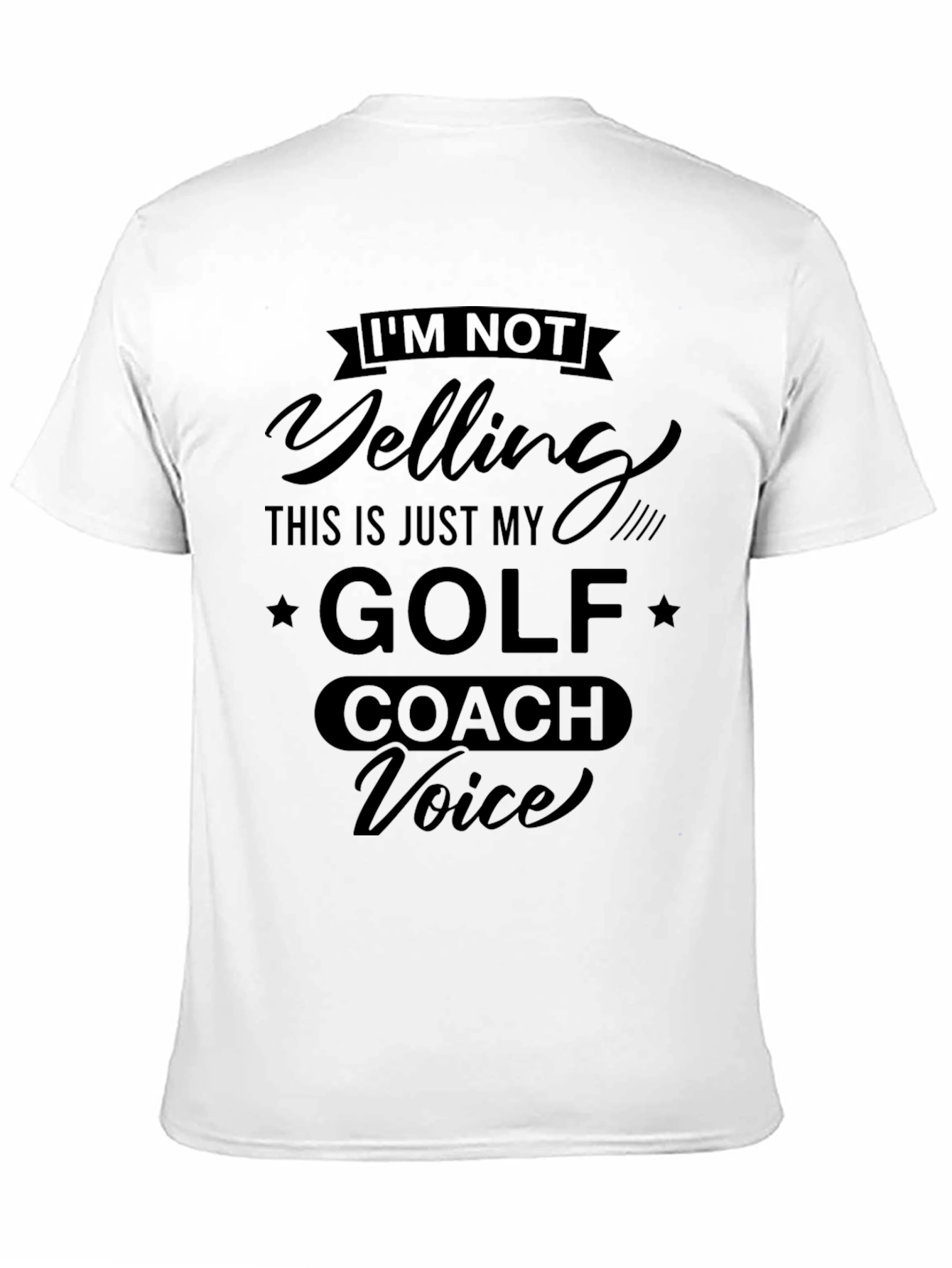 Funny Golf Coach Voice T-Shirt