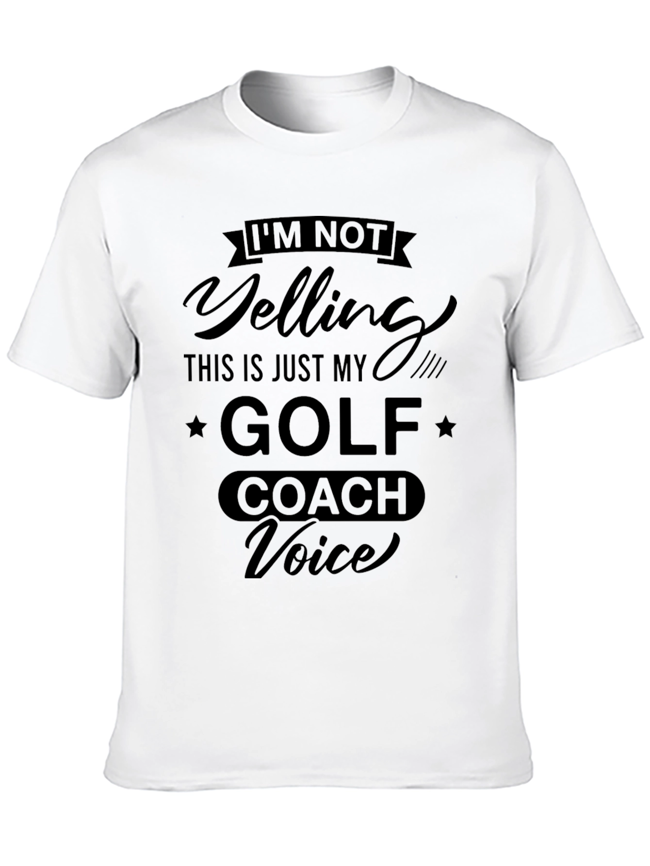 Funny Golf Coach Voice T-Shirt