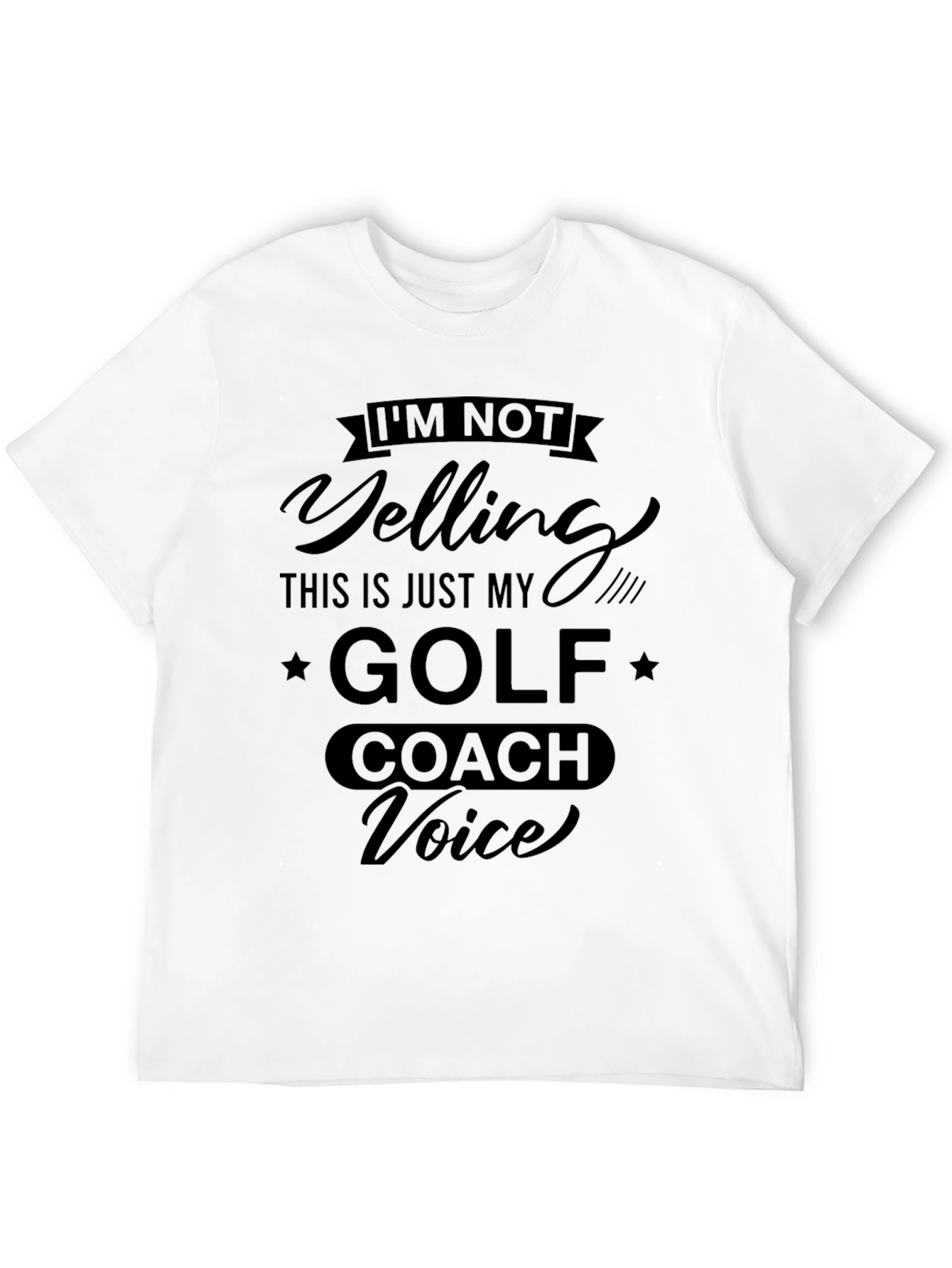 Funny Golf Coach Voice T-Shirt