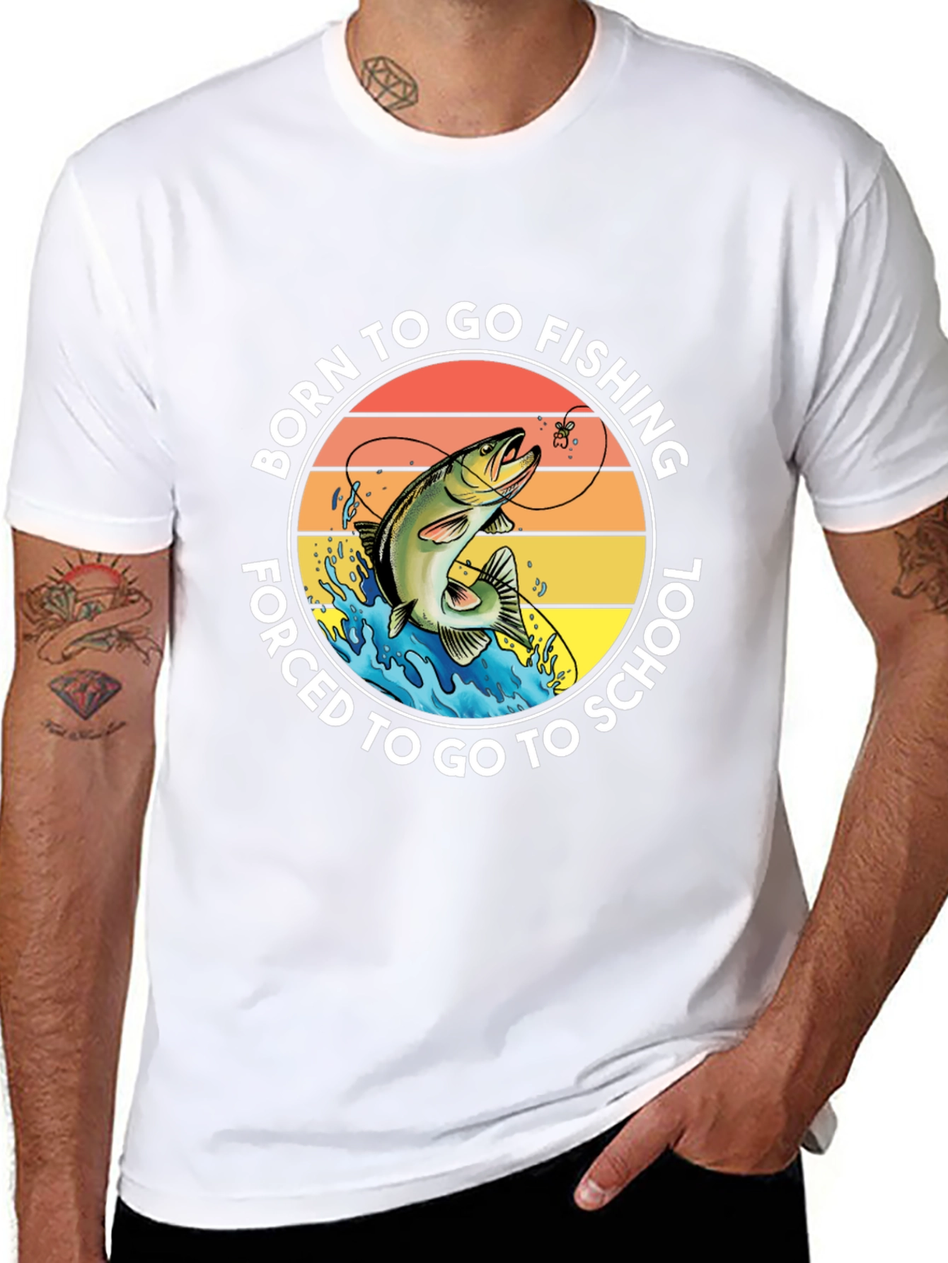 Born to Fish Graphic T-Shirt