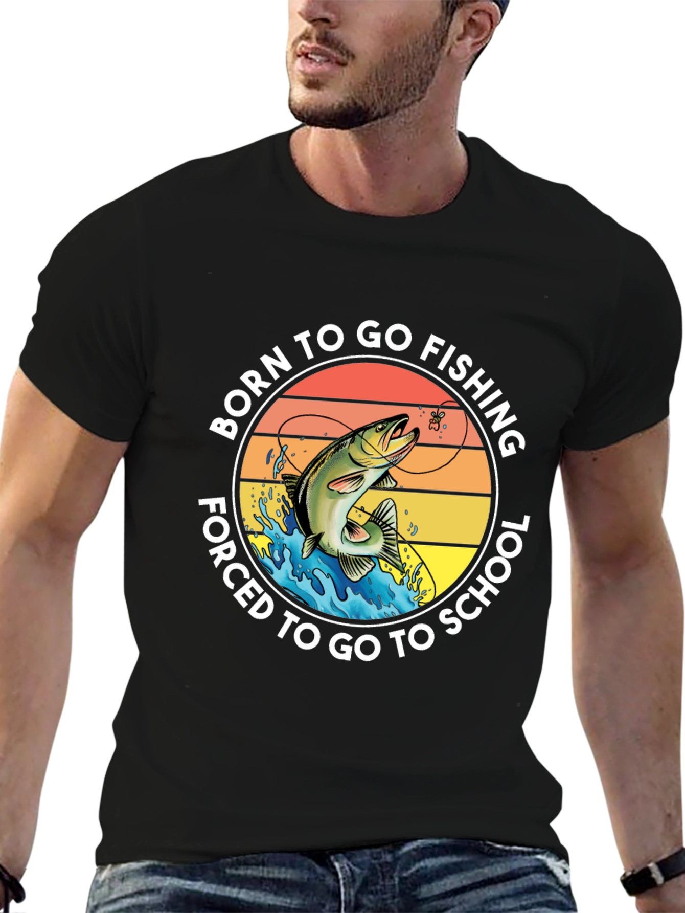 Born to Fish Graphic T-Shirt