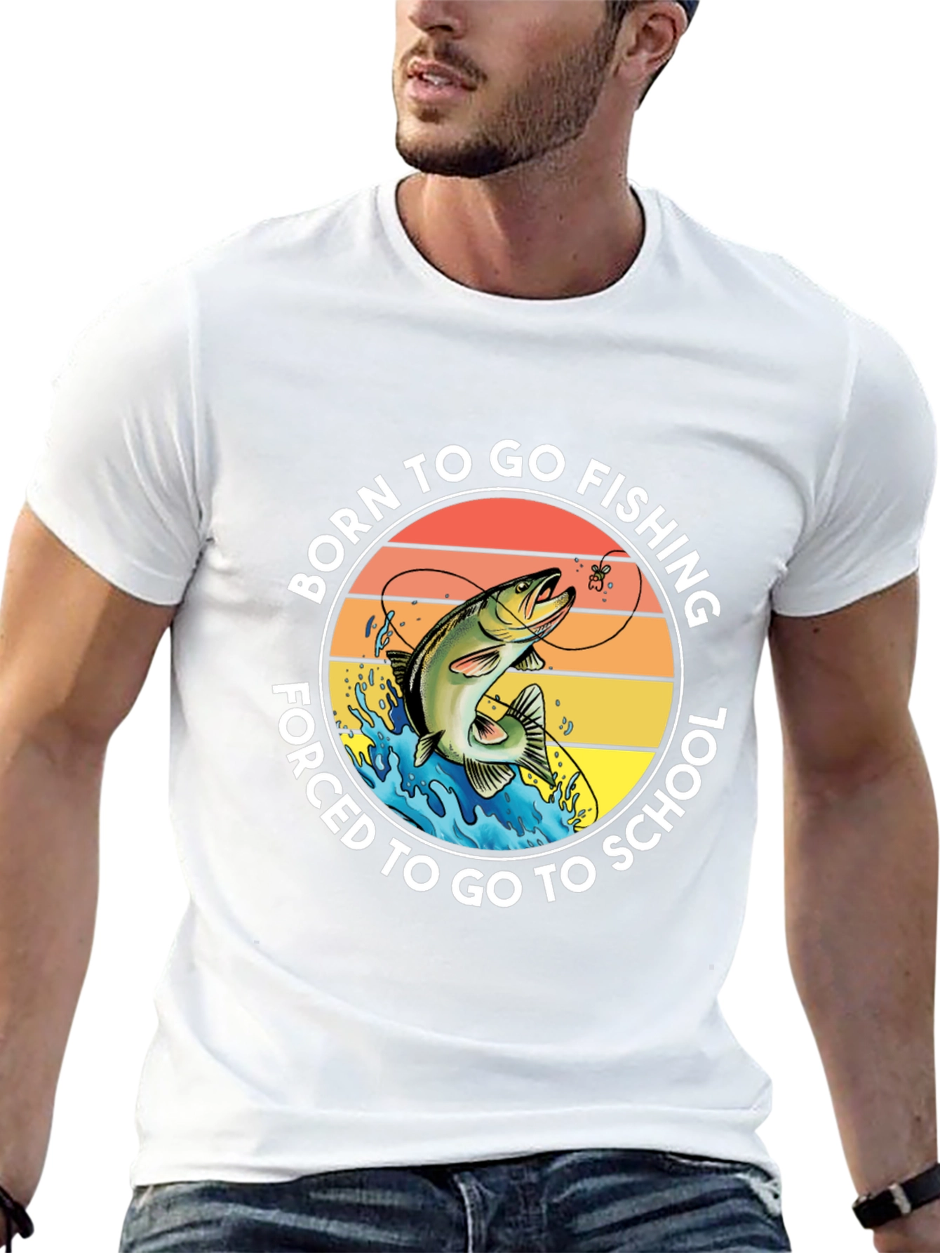 Born to Fish Graphic T-Shirt