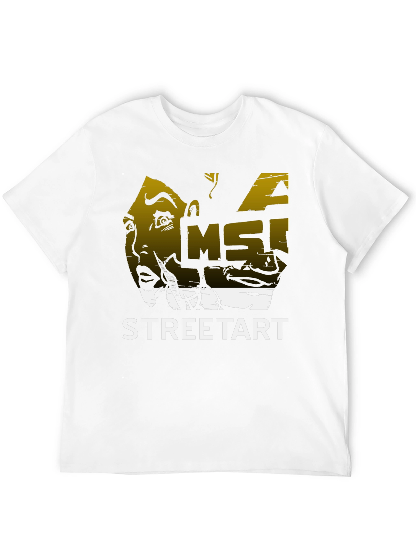 Edgy Streetart Graphic Black T-Shirt