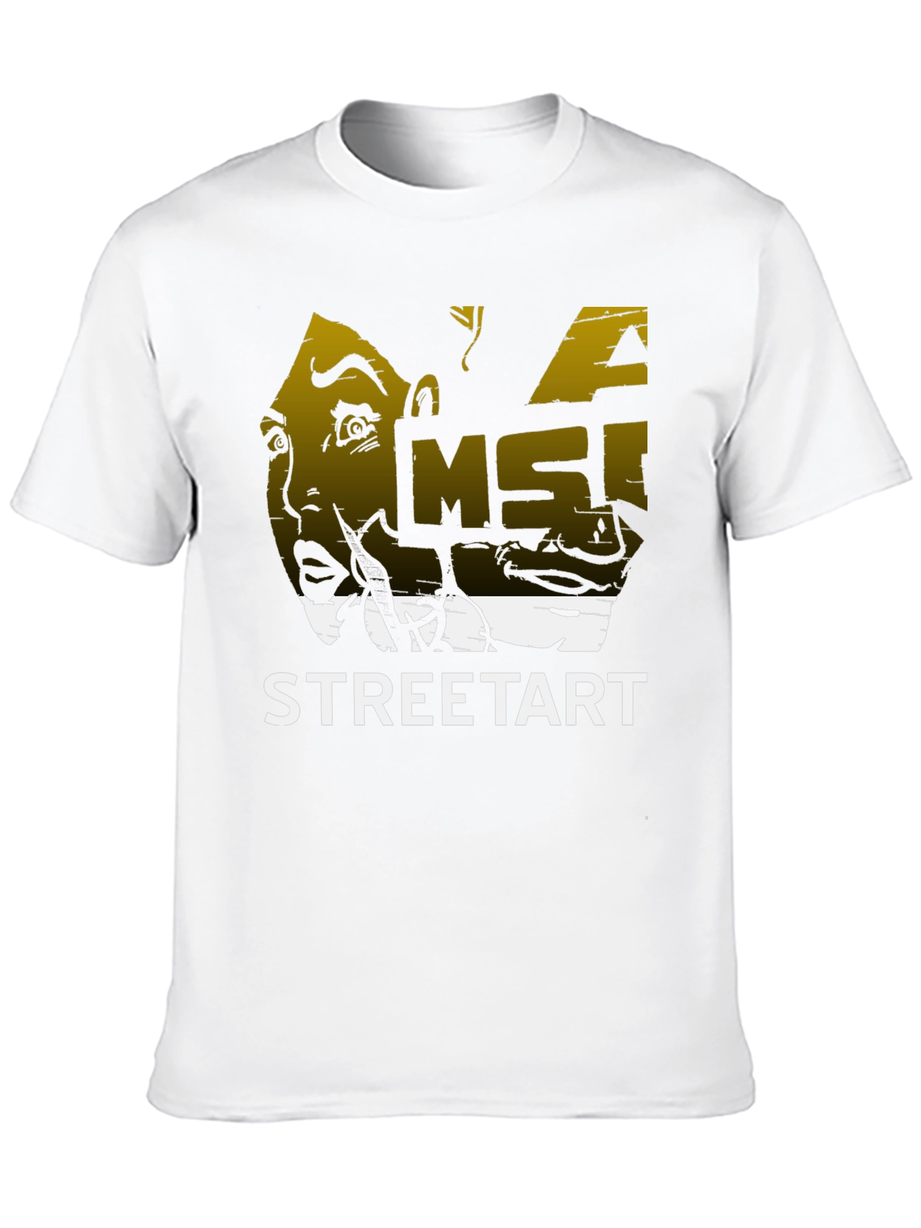 Edgy Streetart Graphic Black T-Shirt