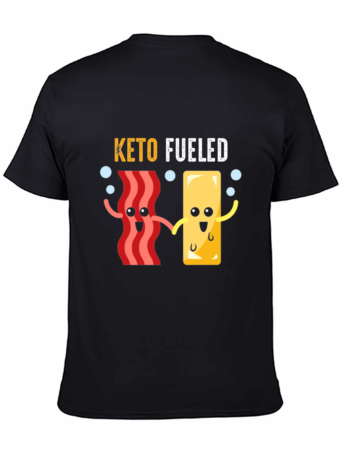 Keto Fueled Cartoon Graphic T-Shirt