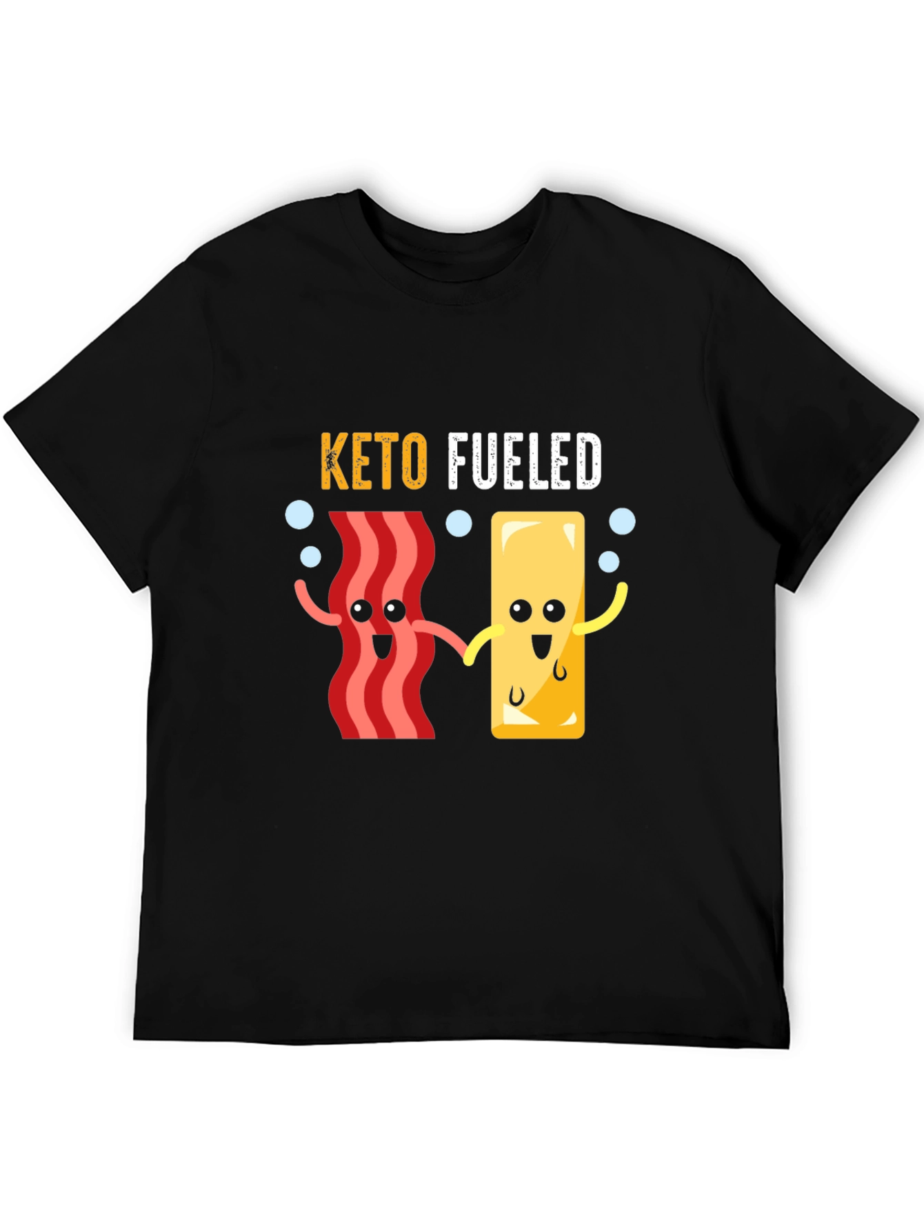 Keto Fueled Cartoon Graphic T-Shirt