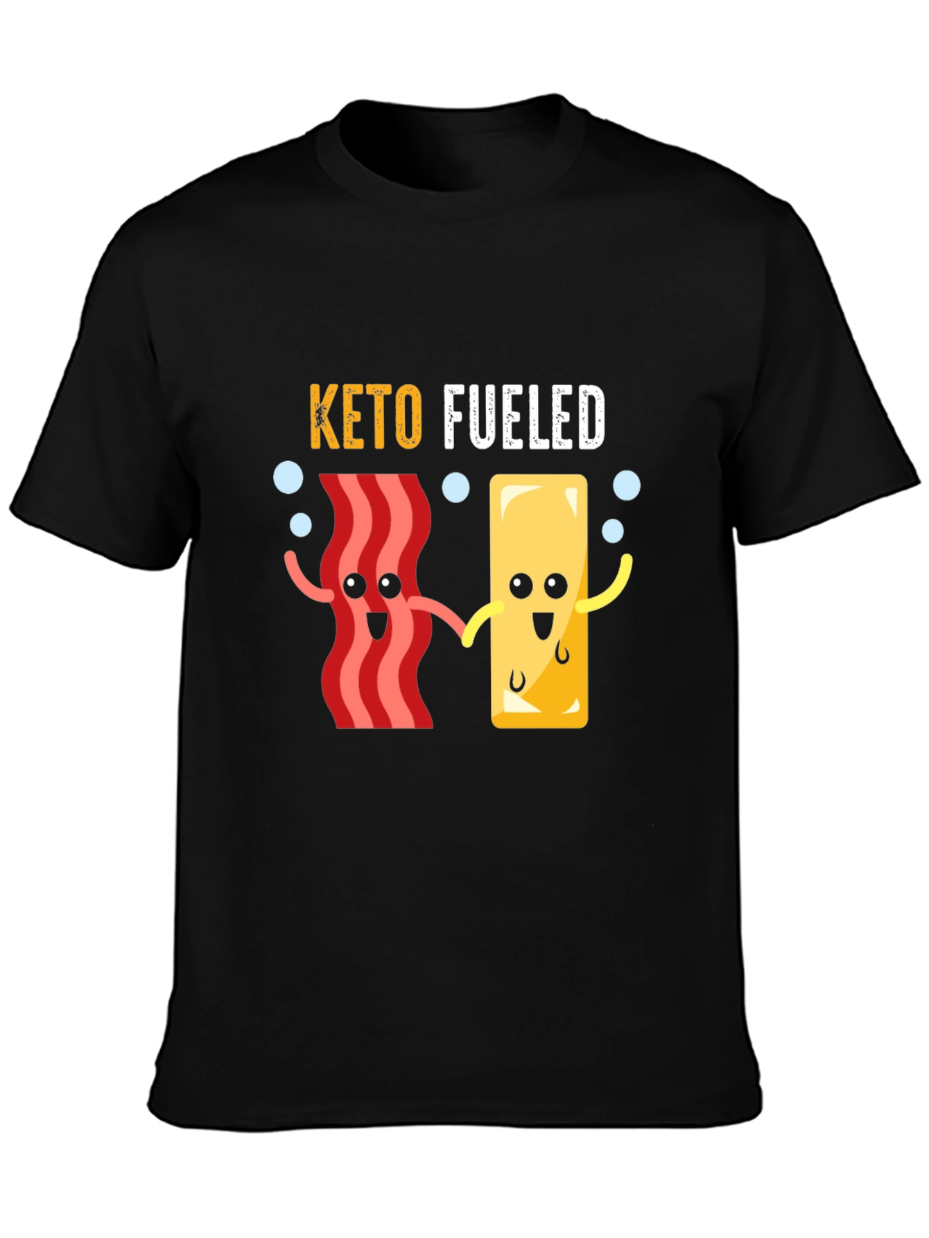 Keto Fueled Cartoon Graphic T-Shirt