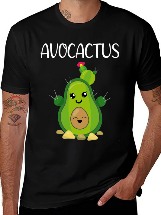 Avocactus Cute Cartoon Graphic Tee