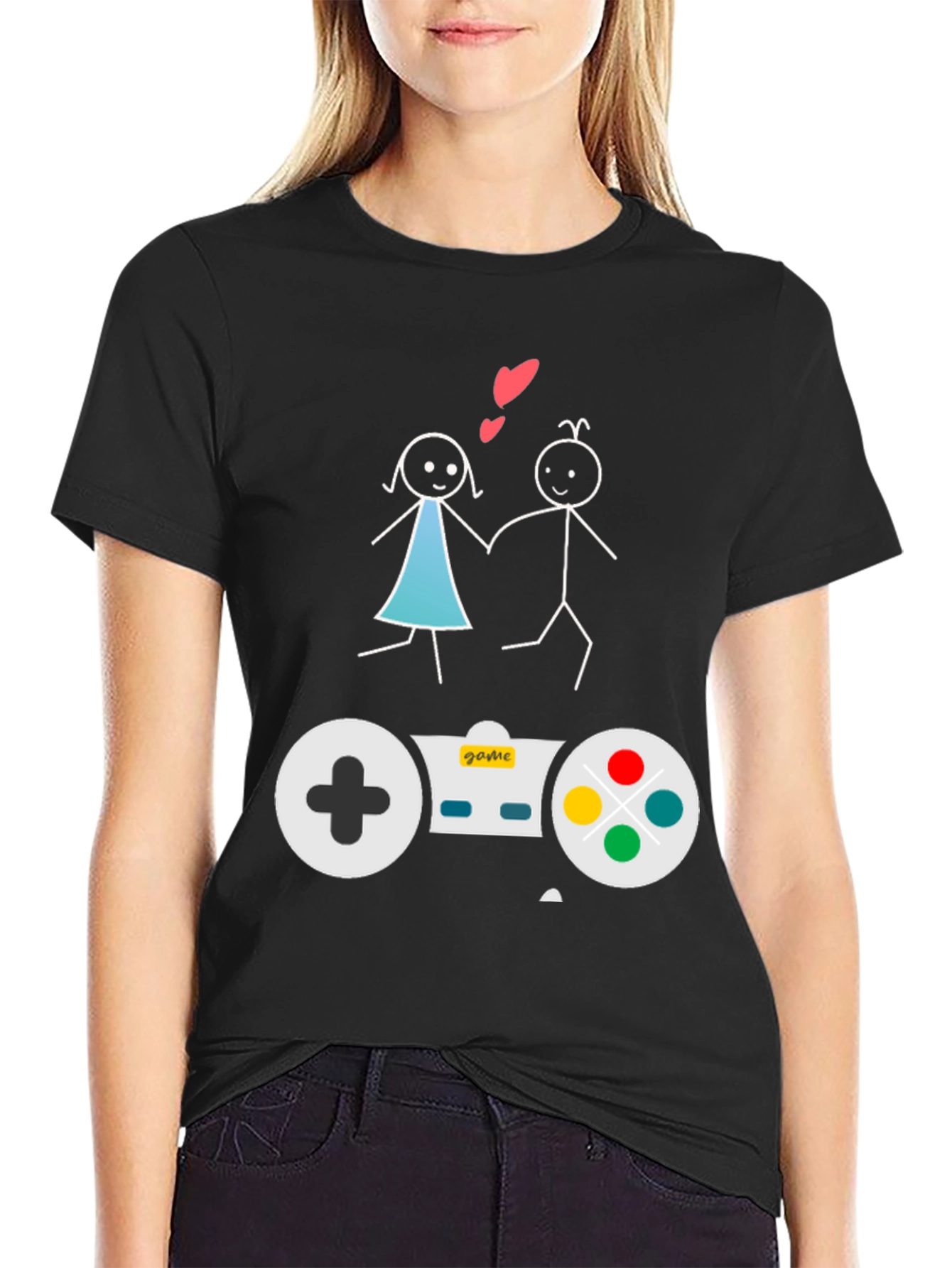 Gamer Couple T-Shirt: Love & Games Unite!