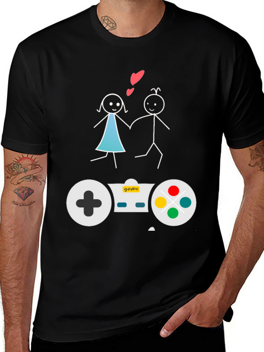 Gamer Couple T-Shirt: Love & Games Unite!