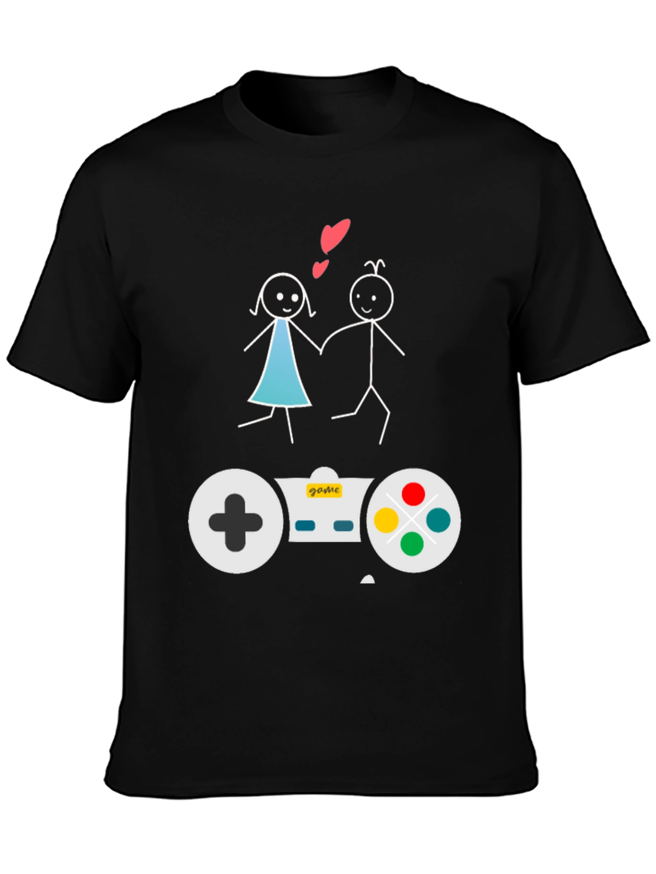 Gamer Couple T-Shirt: Love & Games Unite!