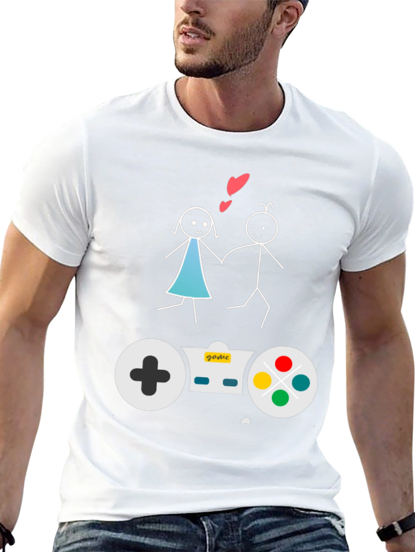 Gamer Couple T-Shirt: Love & Games Unite!