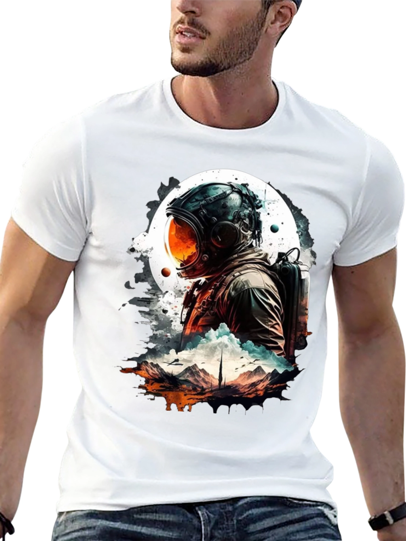 Astronaut Graphic T-Shirt - Space Adventure Tee