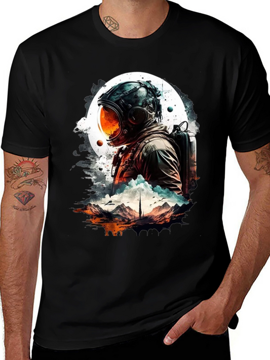 Astronaut Graphic T-Shirt - Space Adventure Tee