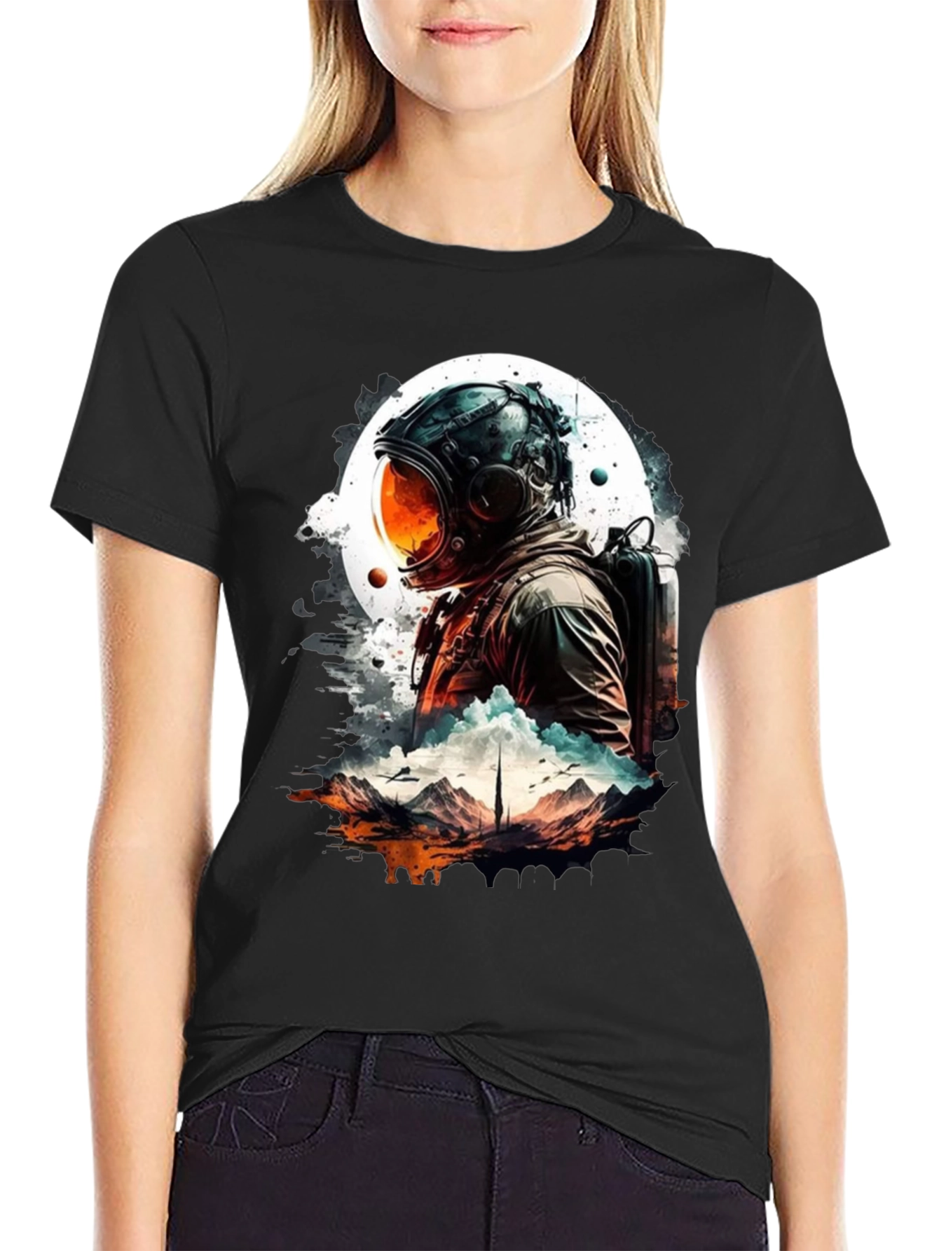 Astronaut Graphic T-Shirt - Space Adventure Tee