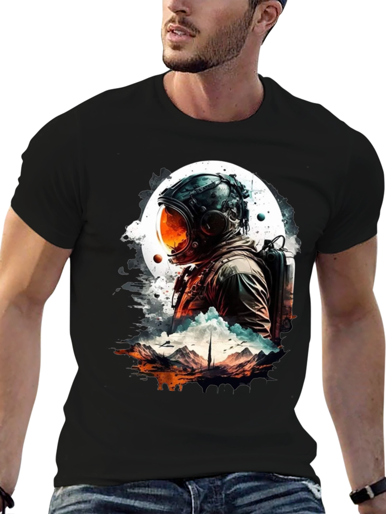 Astronaut Graphic T-Shirt - Space Adventure Tee