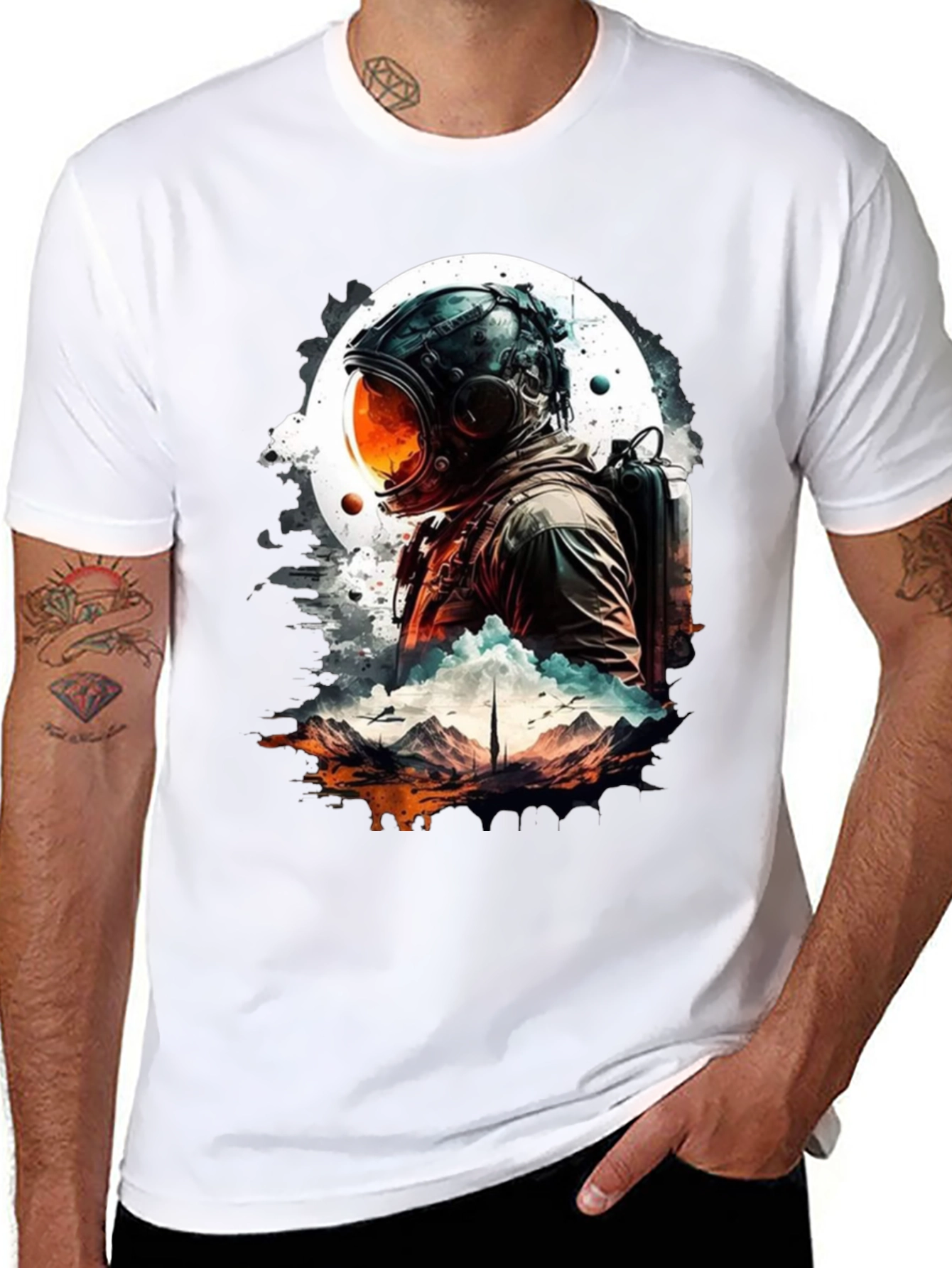 Astronaut Graphic T-Shirt - Space Adventure Tee