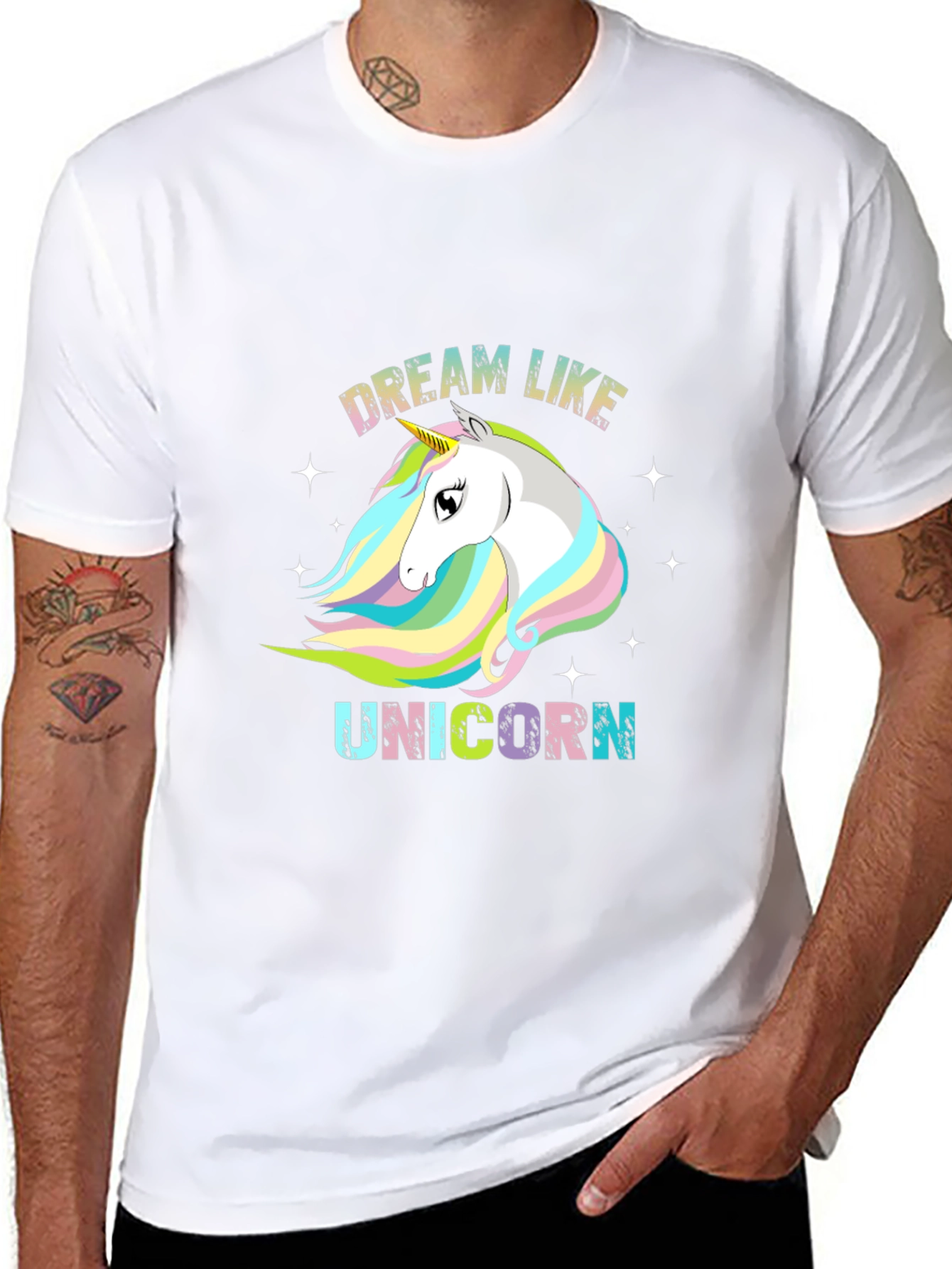Dream Like Unicorn Black T-Shirt