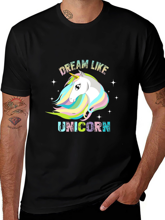 Dream Like Unicorn Black T-Shirt