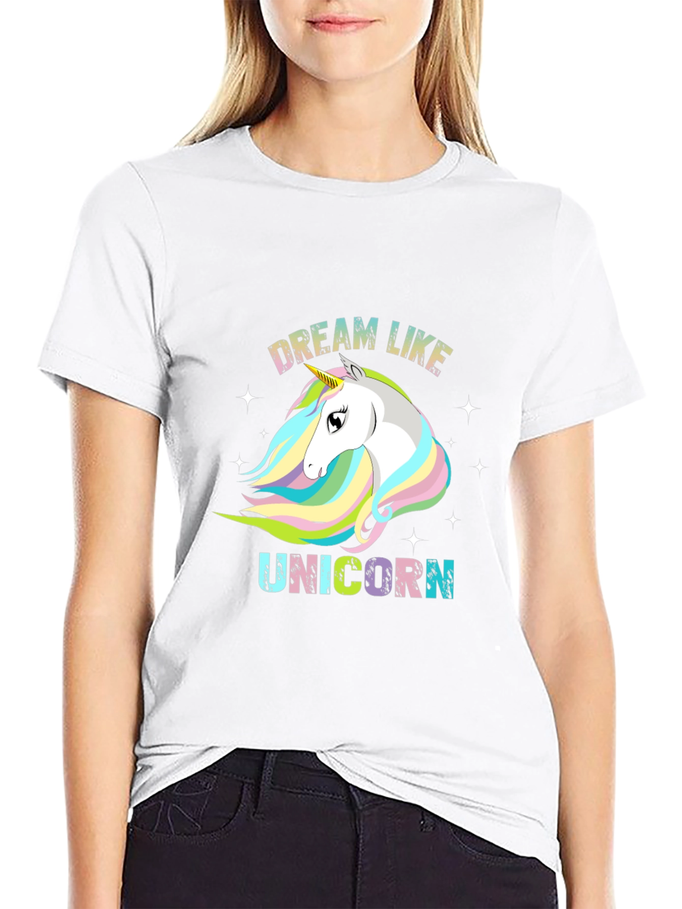 Dream Like Unicorn Black T-Shirt