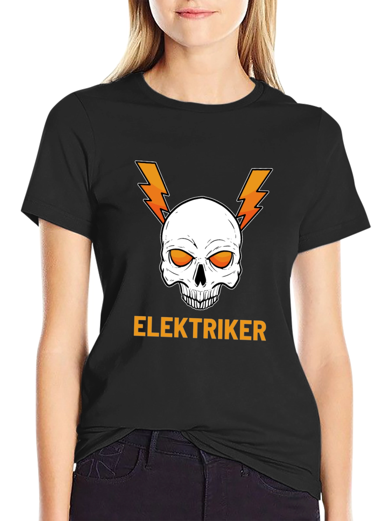 Electrician Skull T-Shirt - Shockingly Cool!
