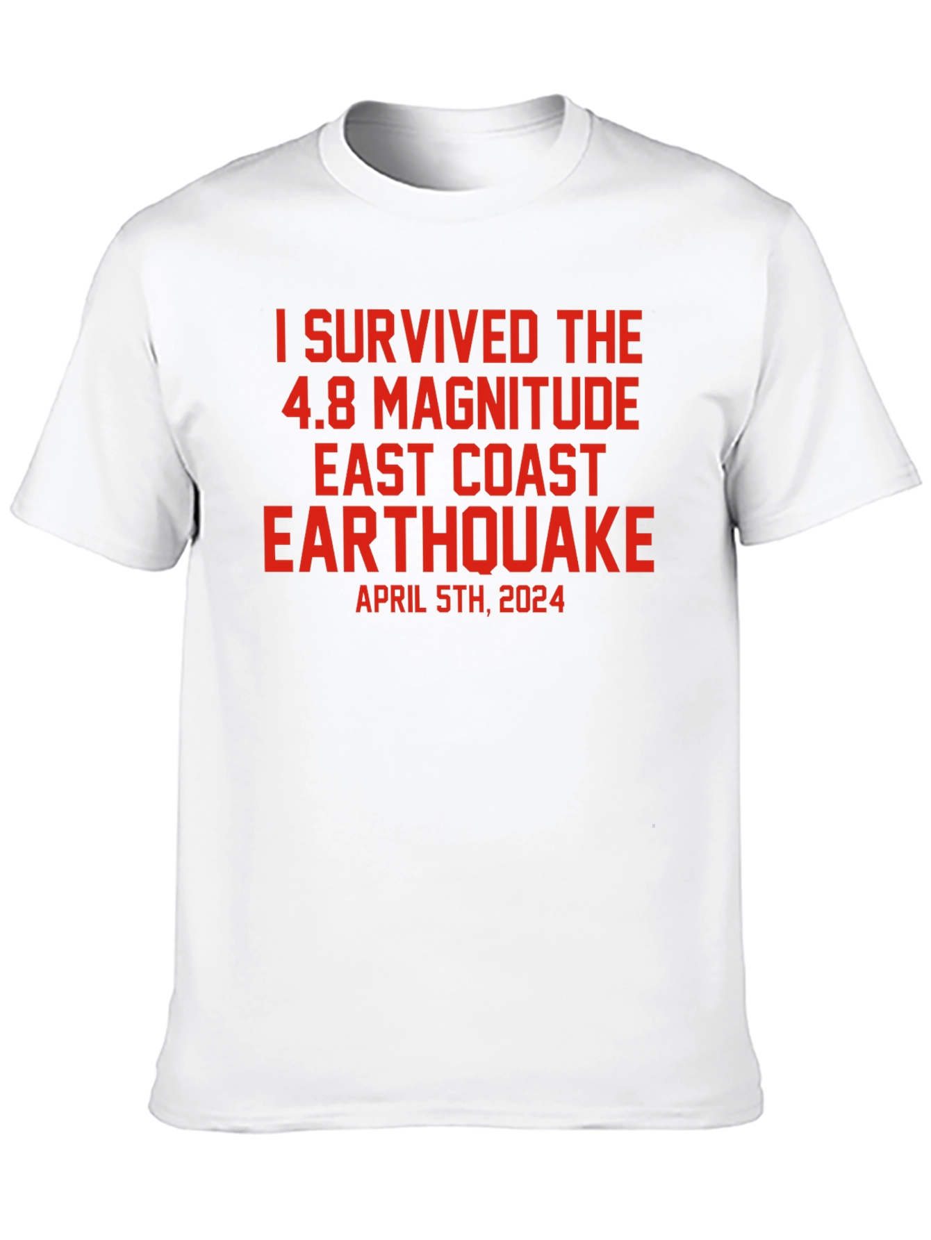I Survived 4.8 East Coast Earthquake T-Shirt