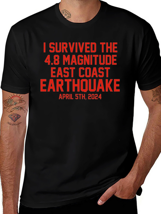 I Survived 4.8 East Coast Earthquake T-Shirt