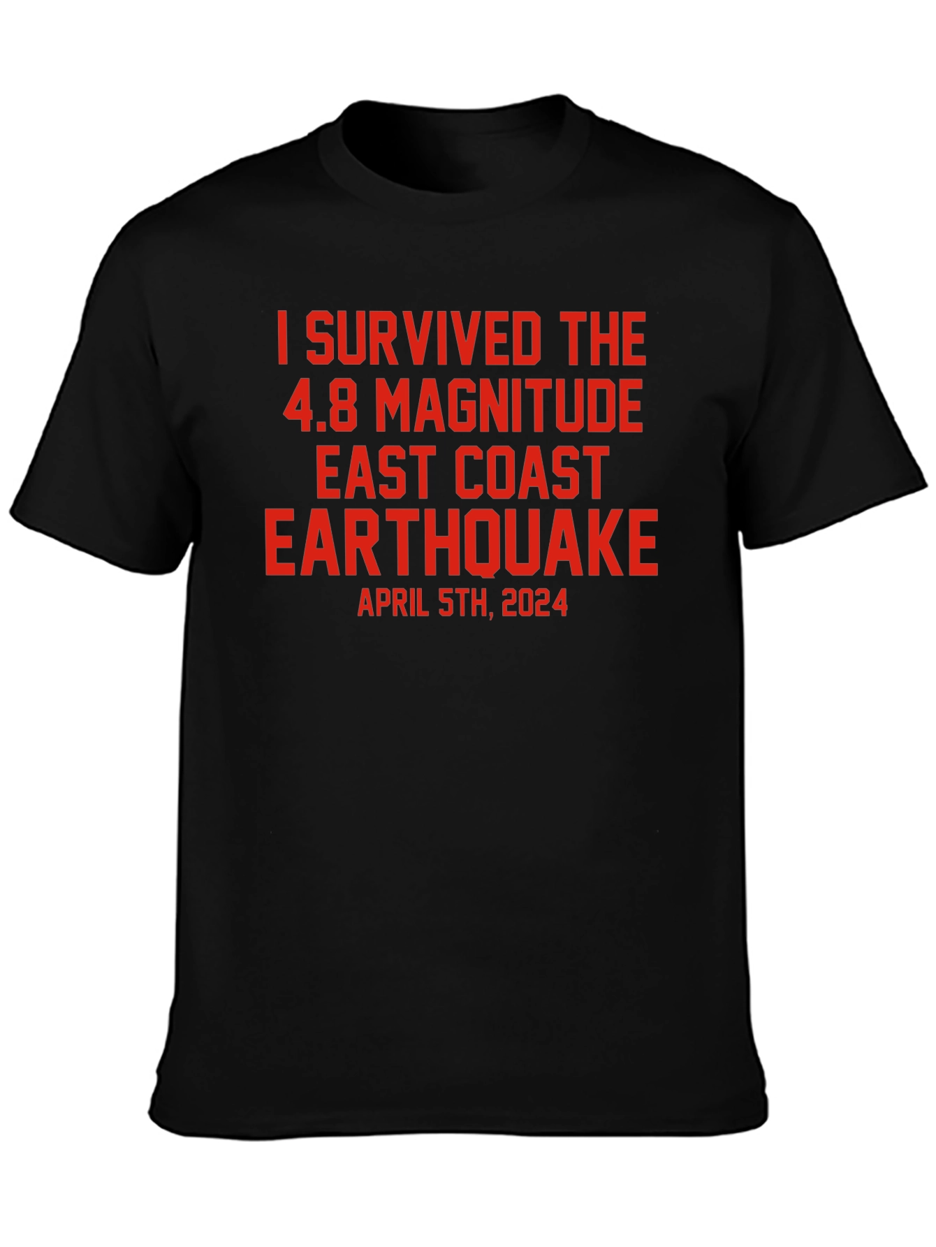 I Survived 4.8 East Coast Earthquake T-Shirt