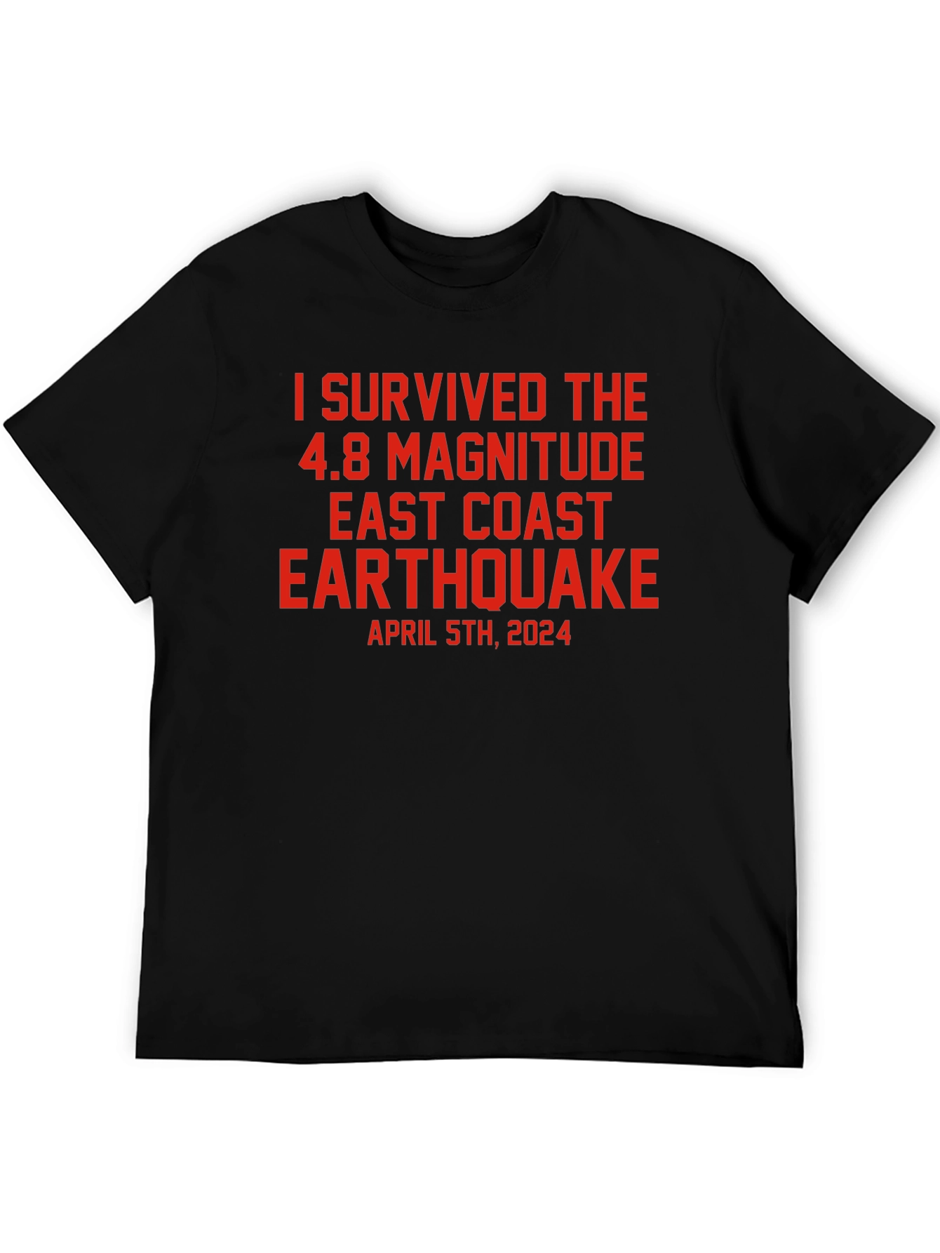 I Survived 4.8 East Coast Earthquake T-Shirt