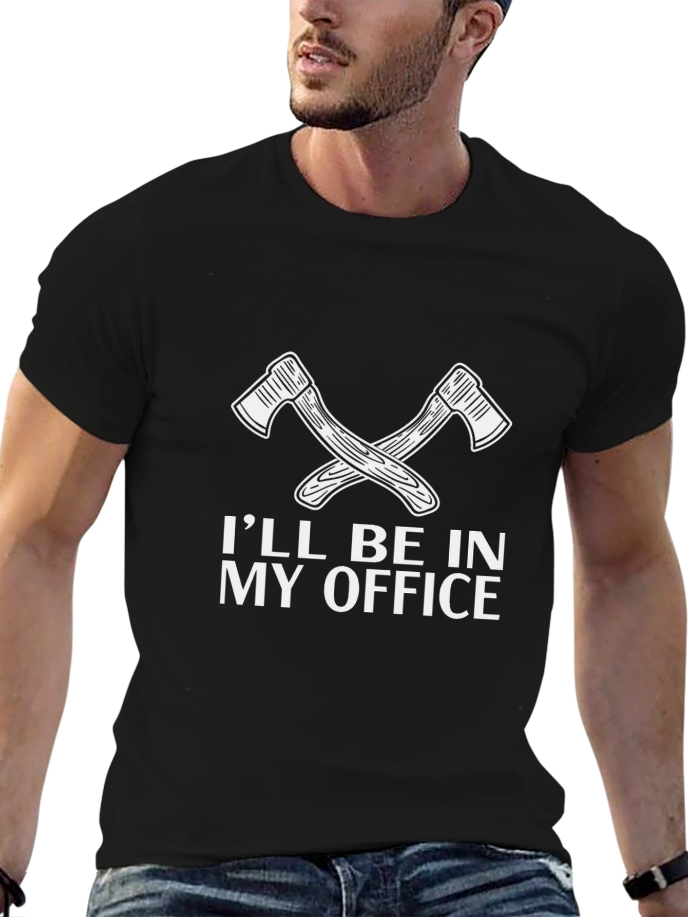 Ill Be In My Office Lumberjack Axe T-Shirt