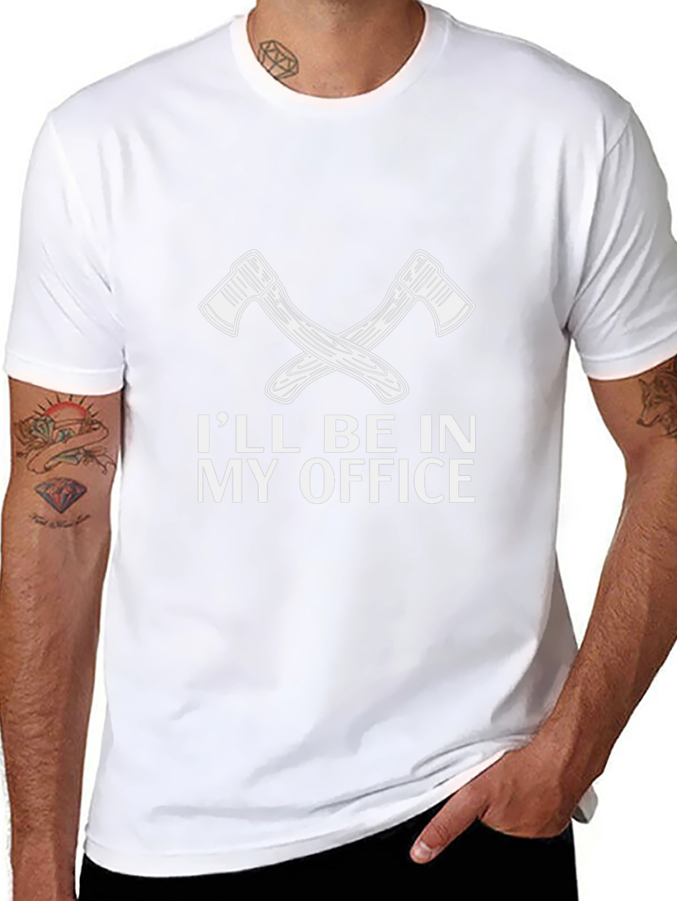 Ill Be In My Office Lumberjack Axe T-Shirt
