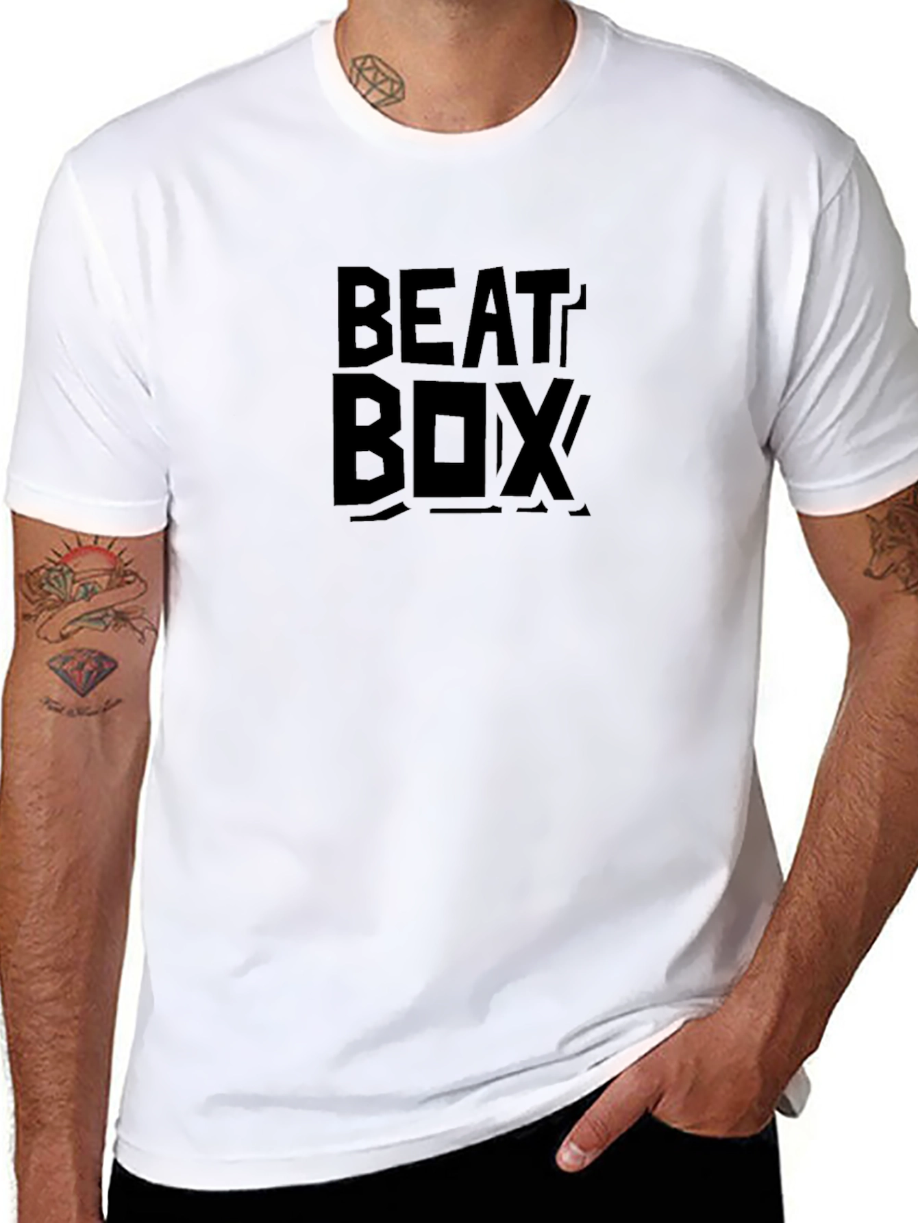 Beatbox Black Tee - Stylish Music Lovers T-Shirt