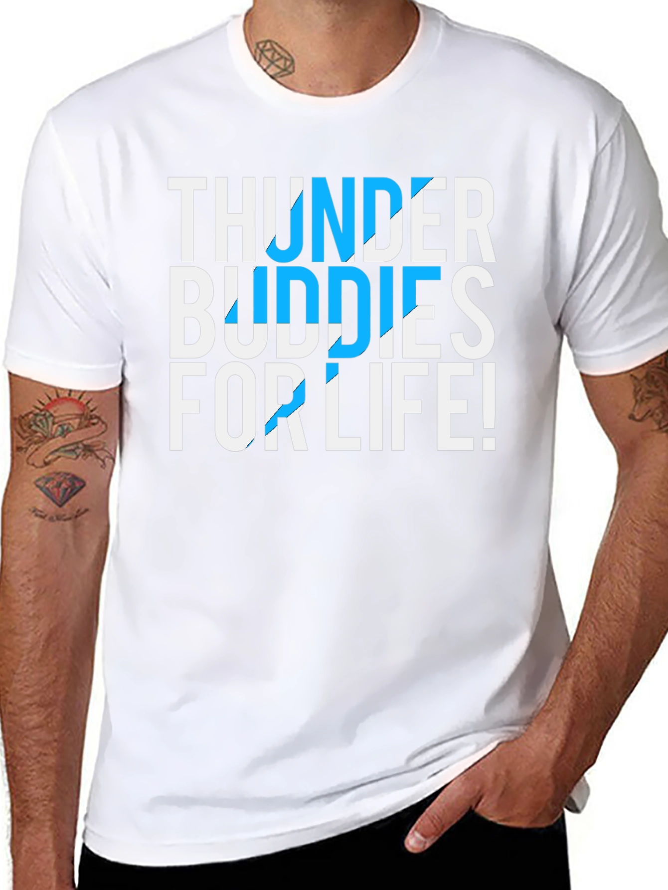 Thunder Buddies For Life Graphic Tee