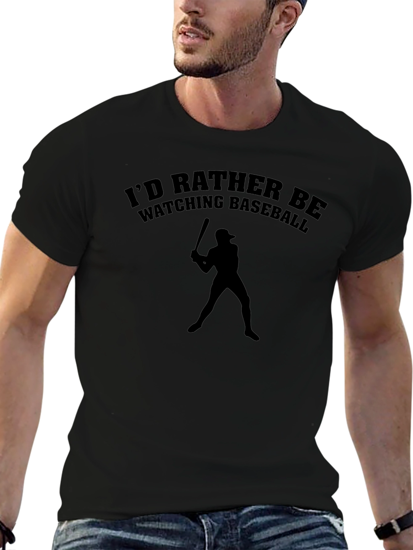Baseball Fan T-Shirt - Id Rather Be Watching!