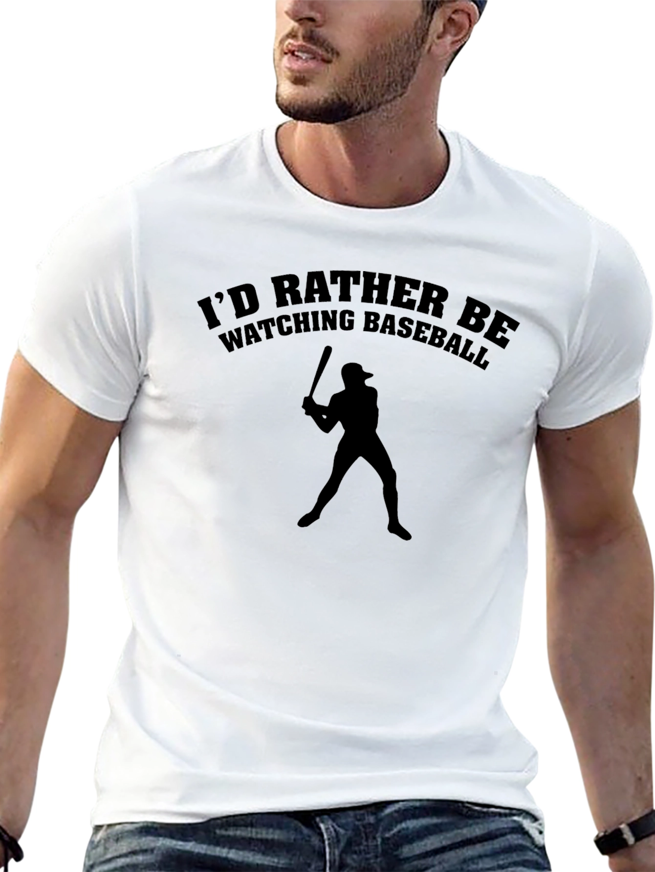 Baseball Fan T-Shirt - Id Rather Be Watching!