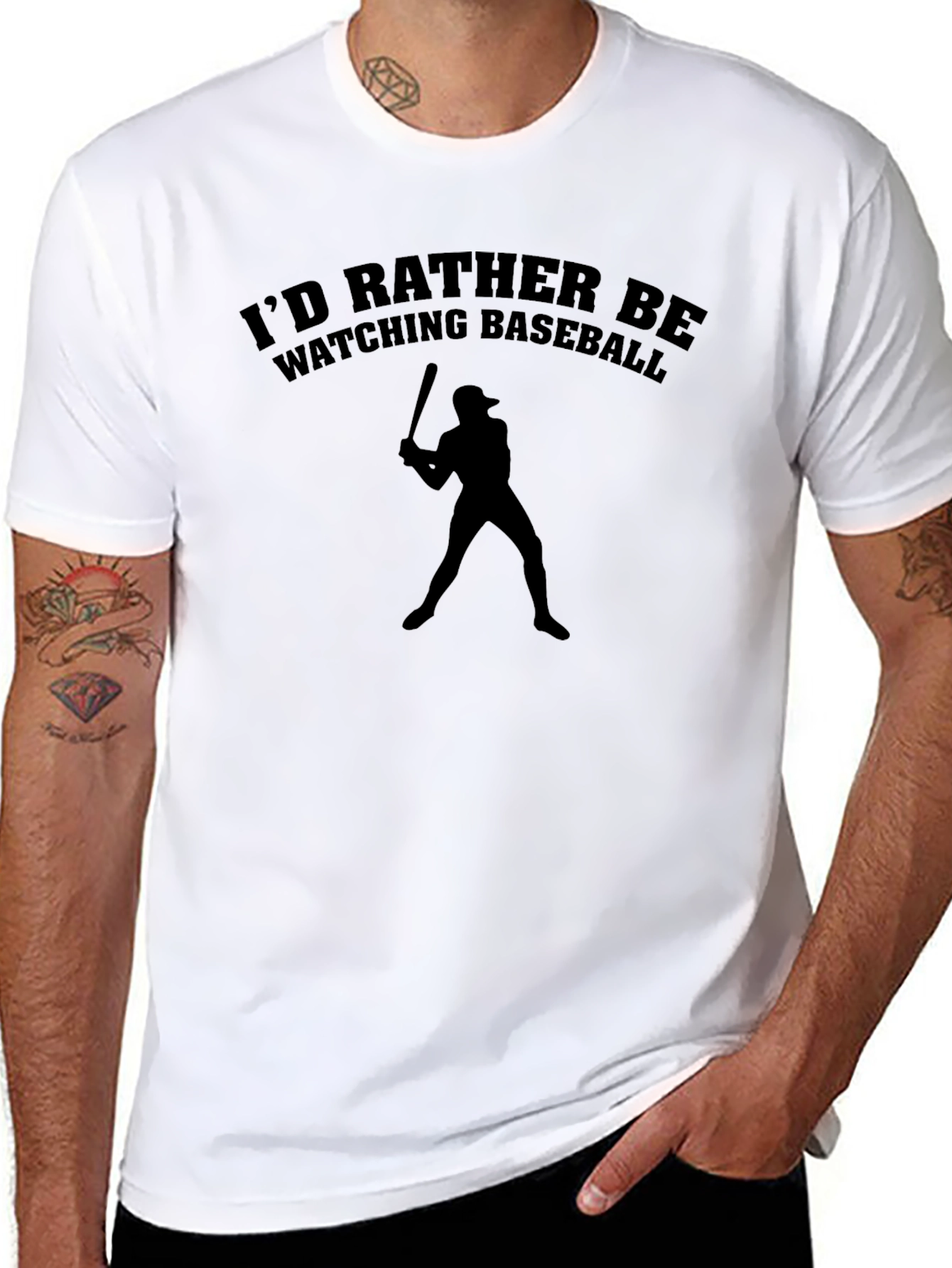 Baseball Fan T-Shirt - Id Rather Be Watching!