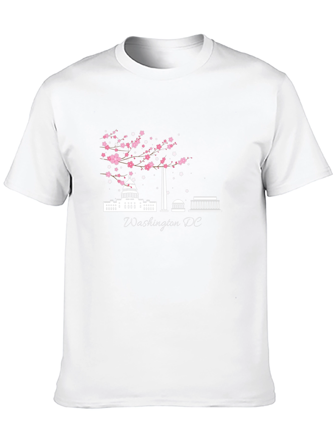 Washington DC Cherry Blossom Graphic T-Shirt