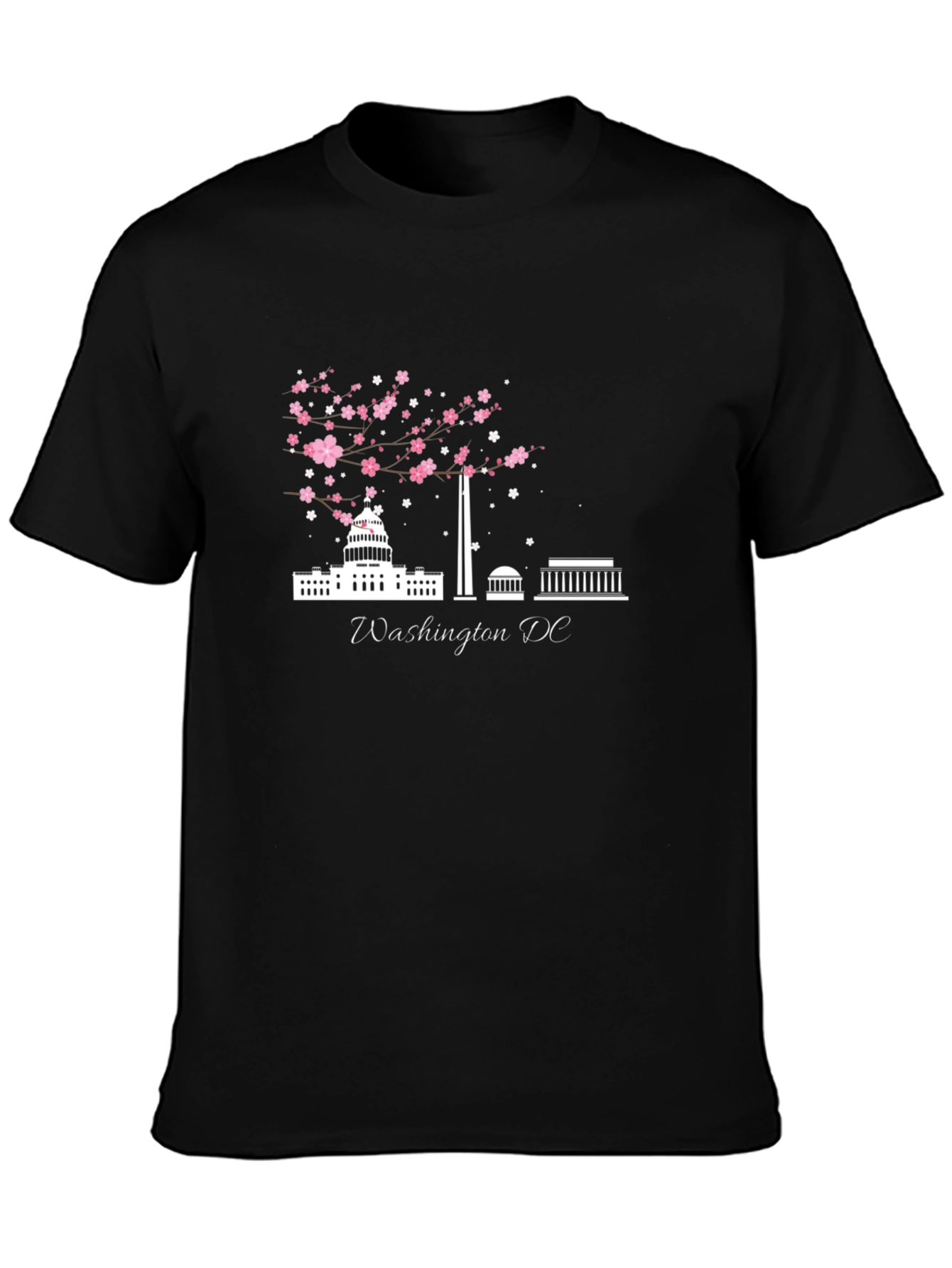 Washington DC Cherry Blossom Graphic T-Shirt