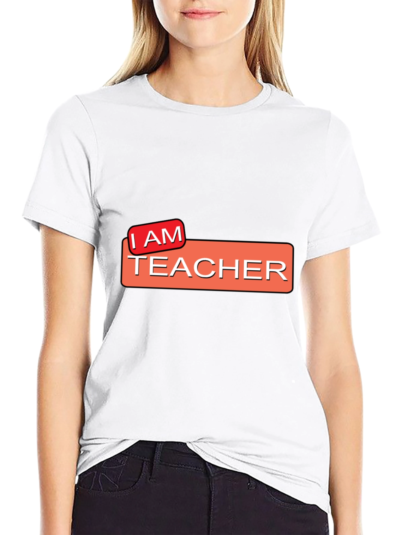 I AM TEACHER Graphic Tee - Black
