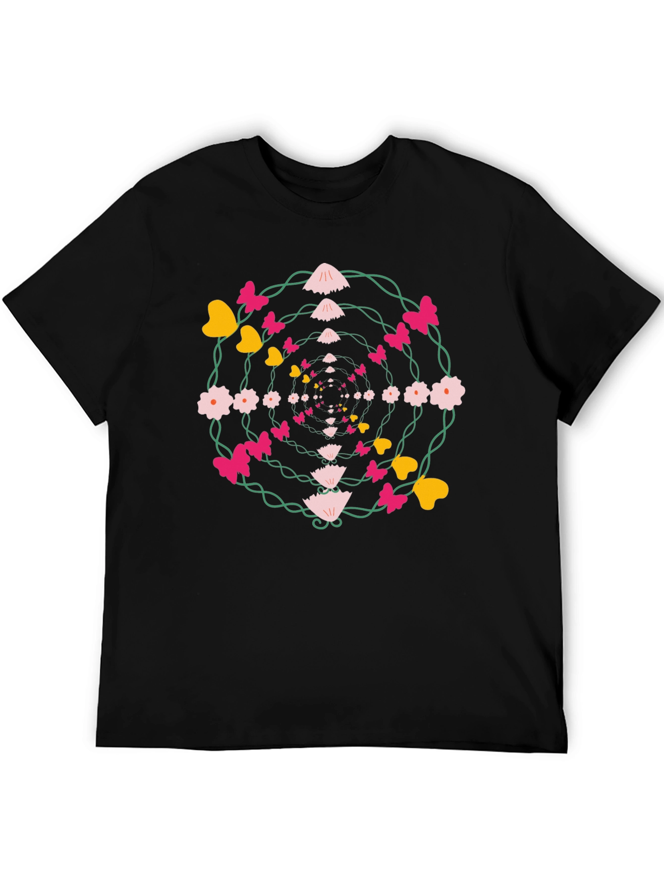 Floral Butterfly Whirlwind Graphic Tee