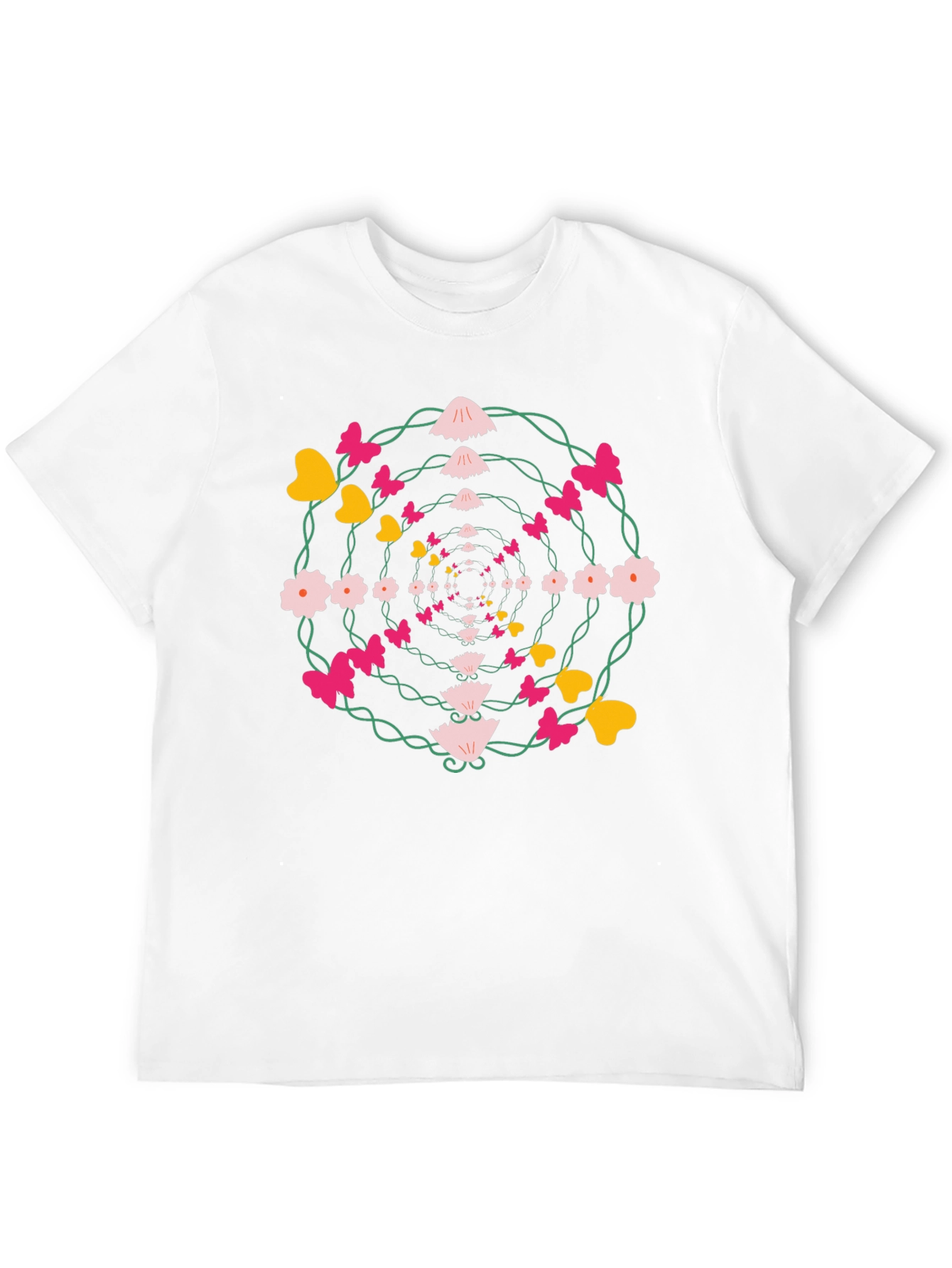 Floral Butterfly Whirlwind Graphic Tee