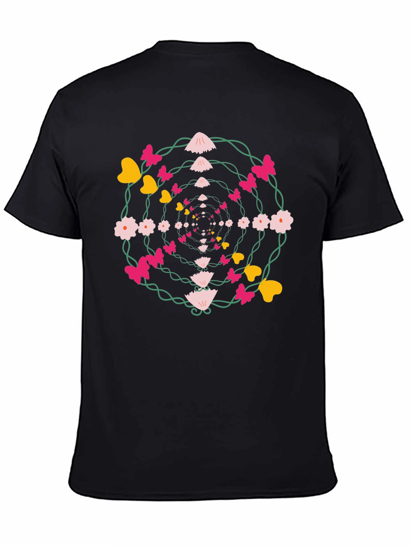 Floral Butterfly Whirlwind Graphic Tee