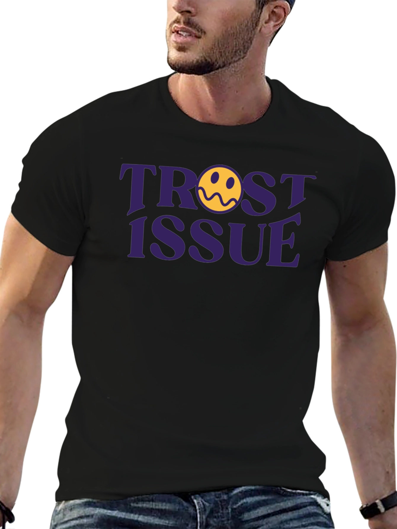 Trust Issue Graphic Tee - Trendy Unisex T-Shirt