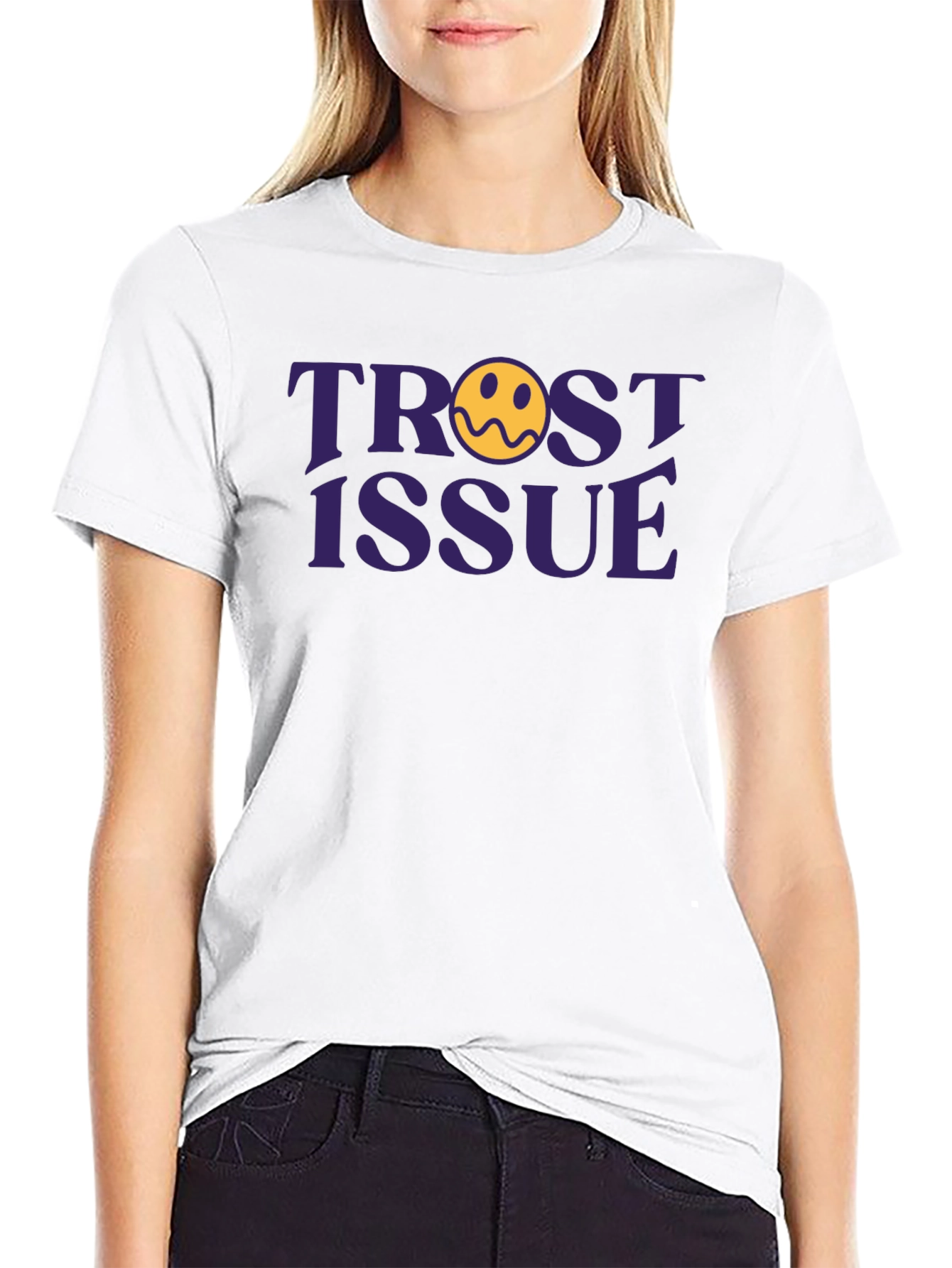Trust Issue Graphic Tee - Trendy Unisex T-Shirt