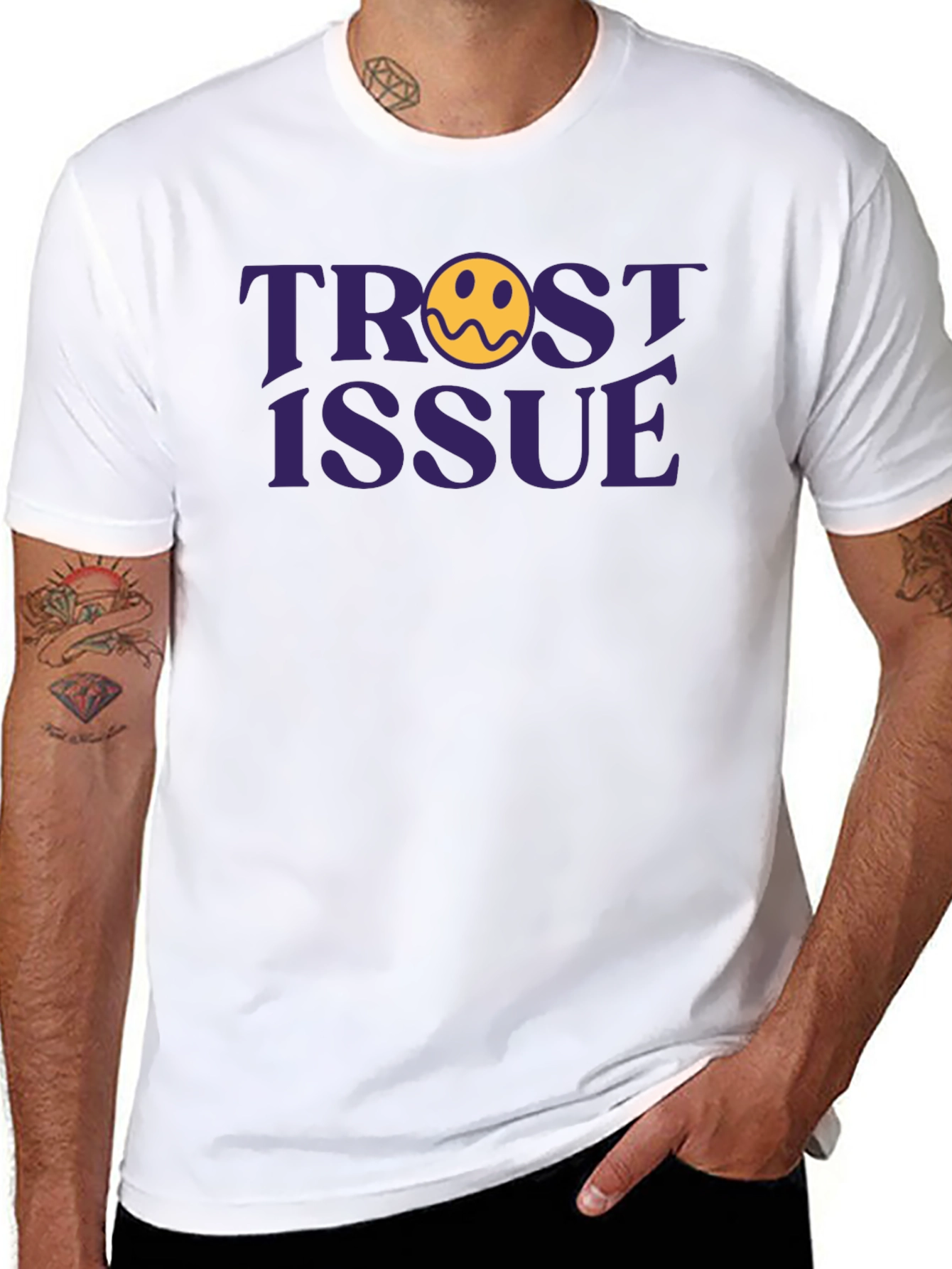 Trust Issue Graphic Tee - Trendy Unisex T-Shirt
