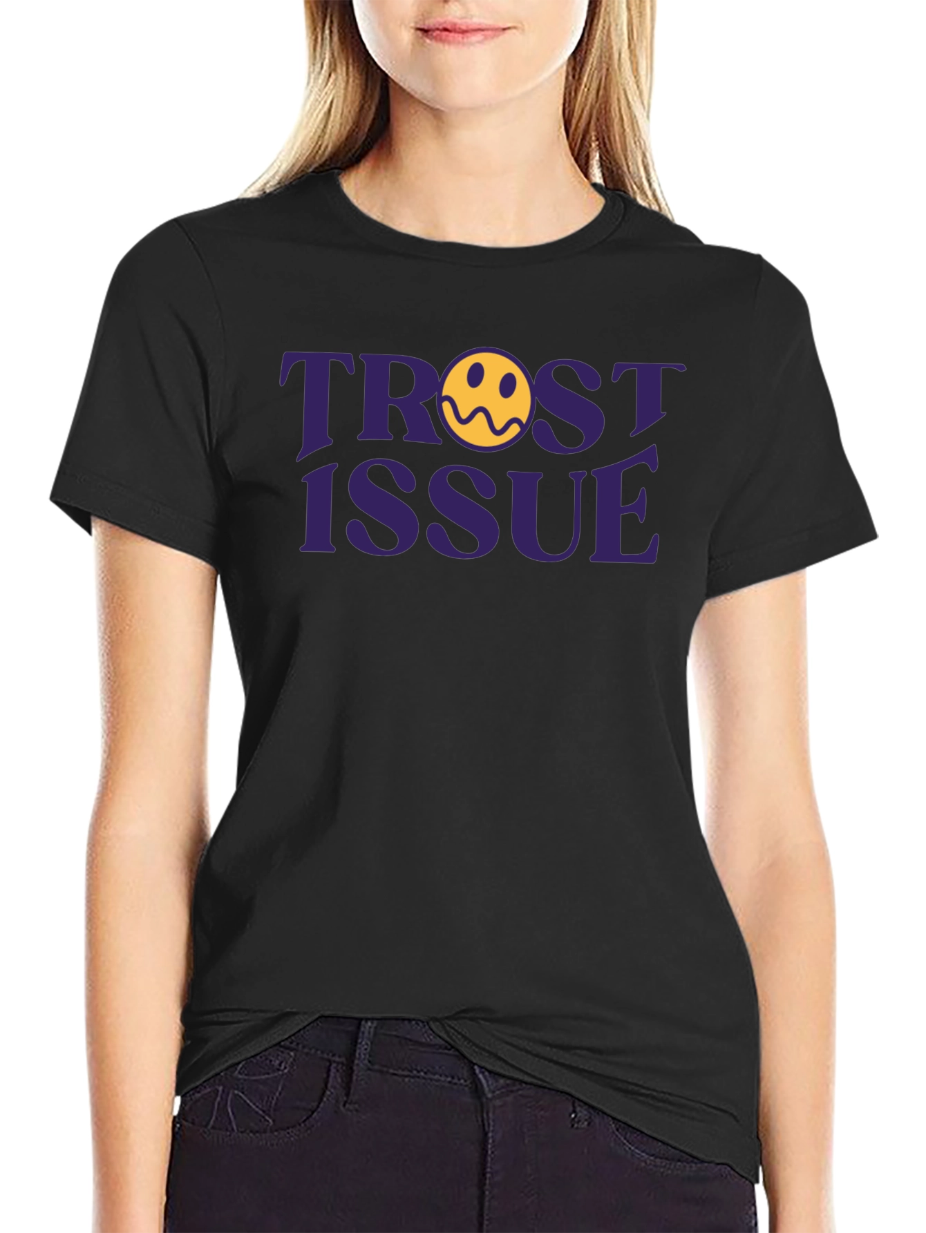 Trust Issue Graphic Tee - Trendy Unisex T-Shirt