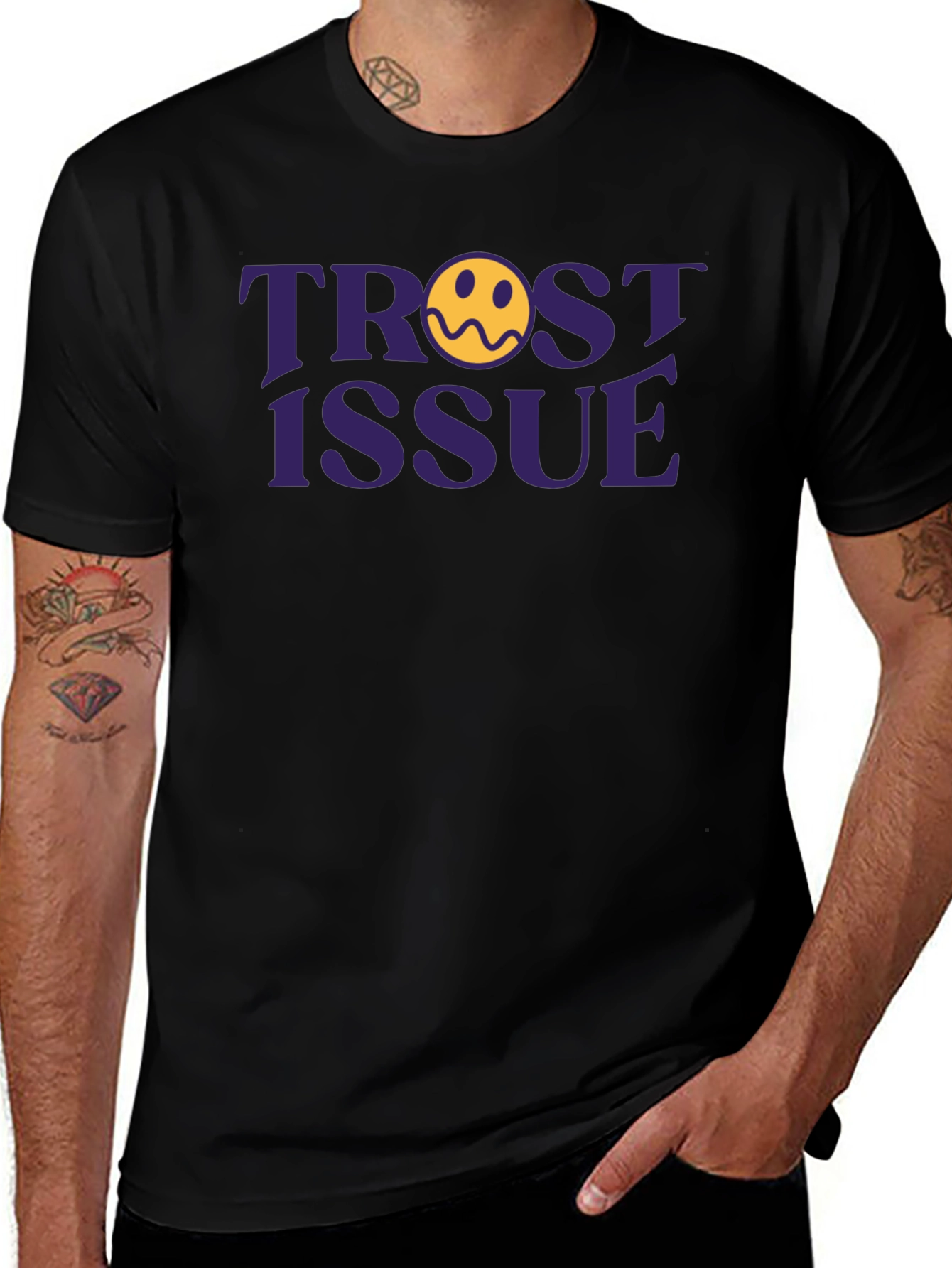 Trust Issue Graphic Tee - Trendy Unisex T-Shirt